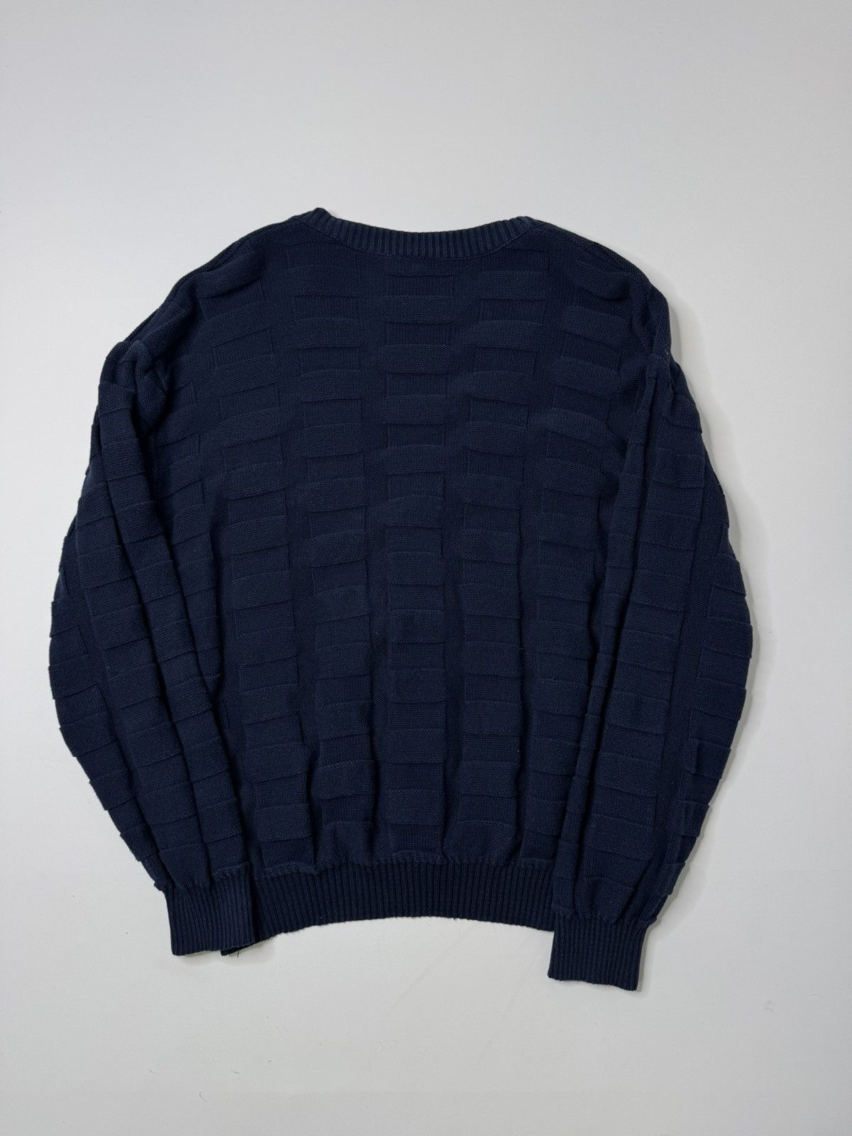 Lacoste Vintage geometrical Lacoste cardigan knit sweater old money Size US L / EU 52-54 / 3 - 8 Thumbnail