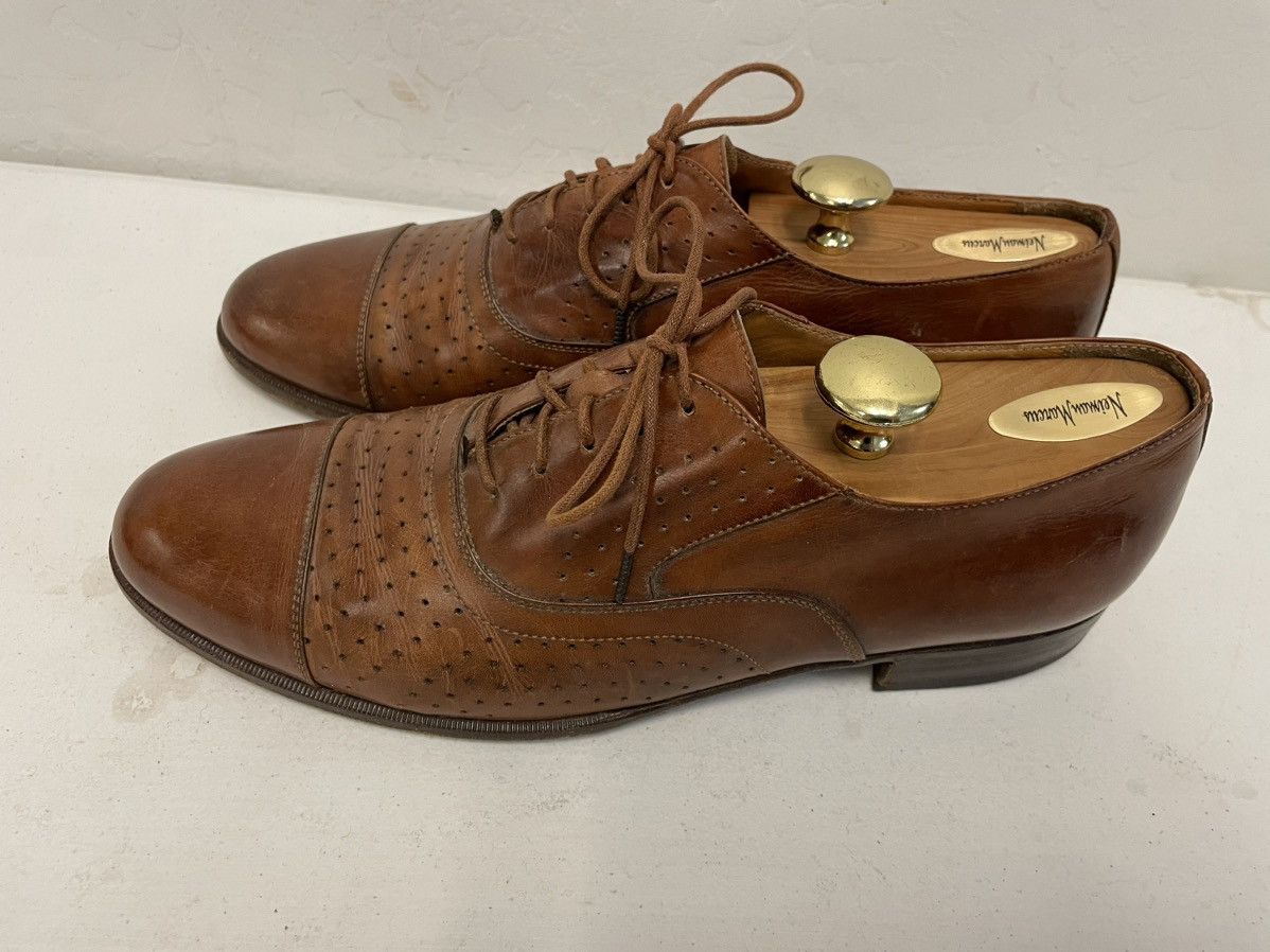 Polo Ralph Lauren × Vintage Perforated Leather Cap Toe Oxfords Size US 9 / EU 42 - 5 Thumbnail