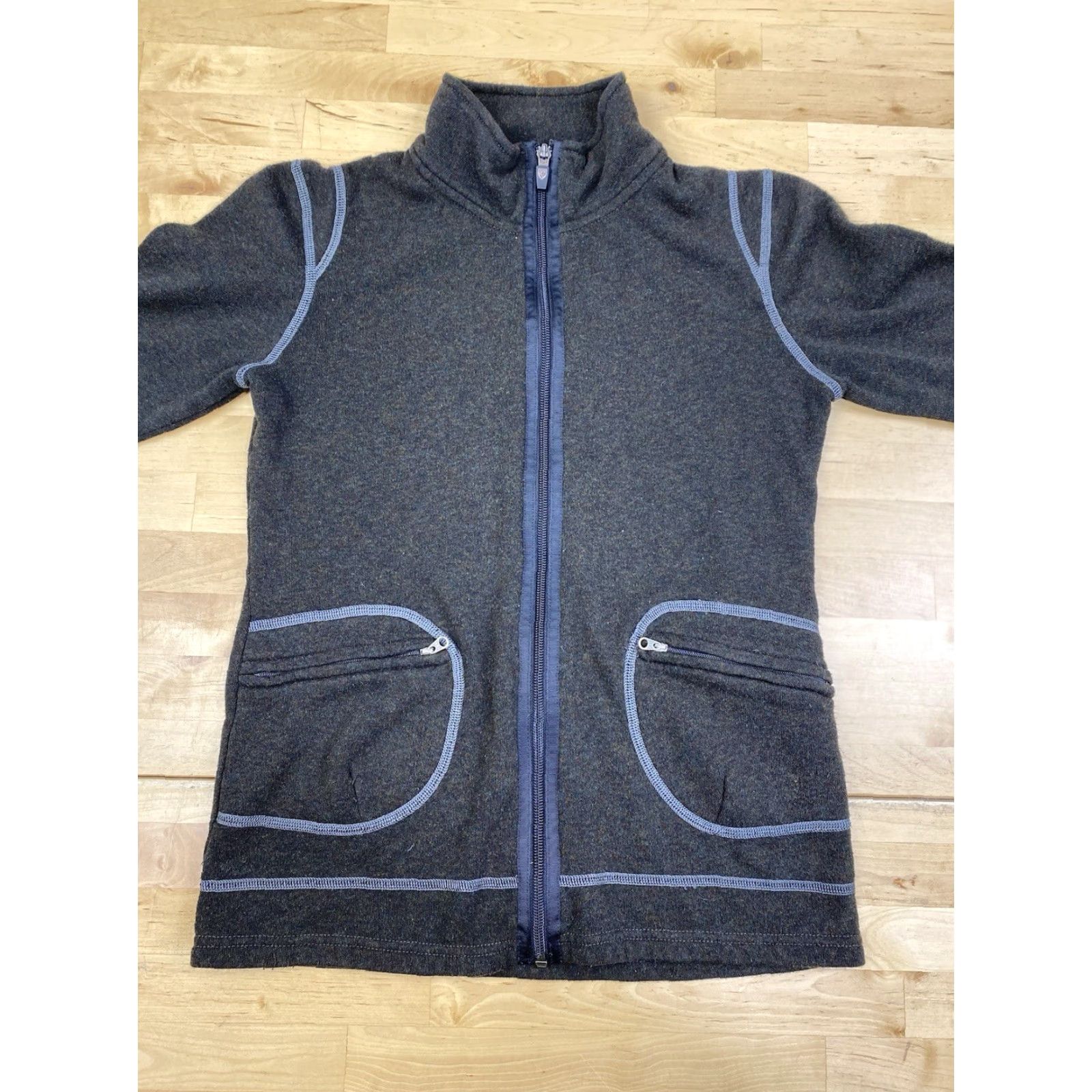 Vintage Kuhl Kashmira Jacket Womens XS Dark Gray Casual Outdoor Full Zip Pockets #9846 Size XS / US 0-2 / IT 36-38 - 2 Thumbnail