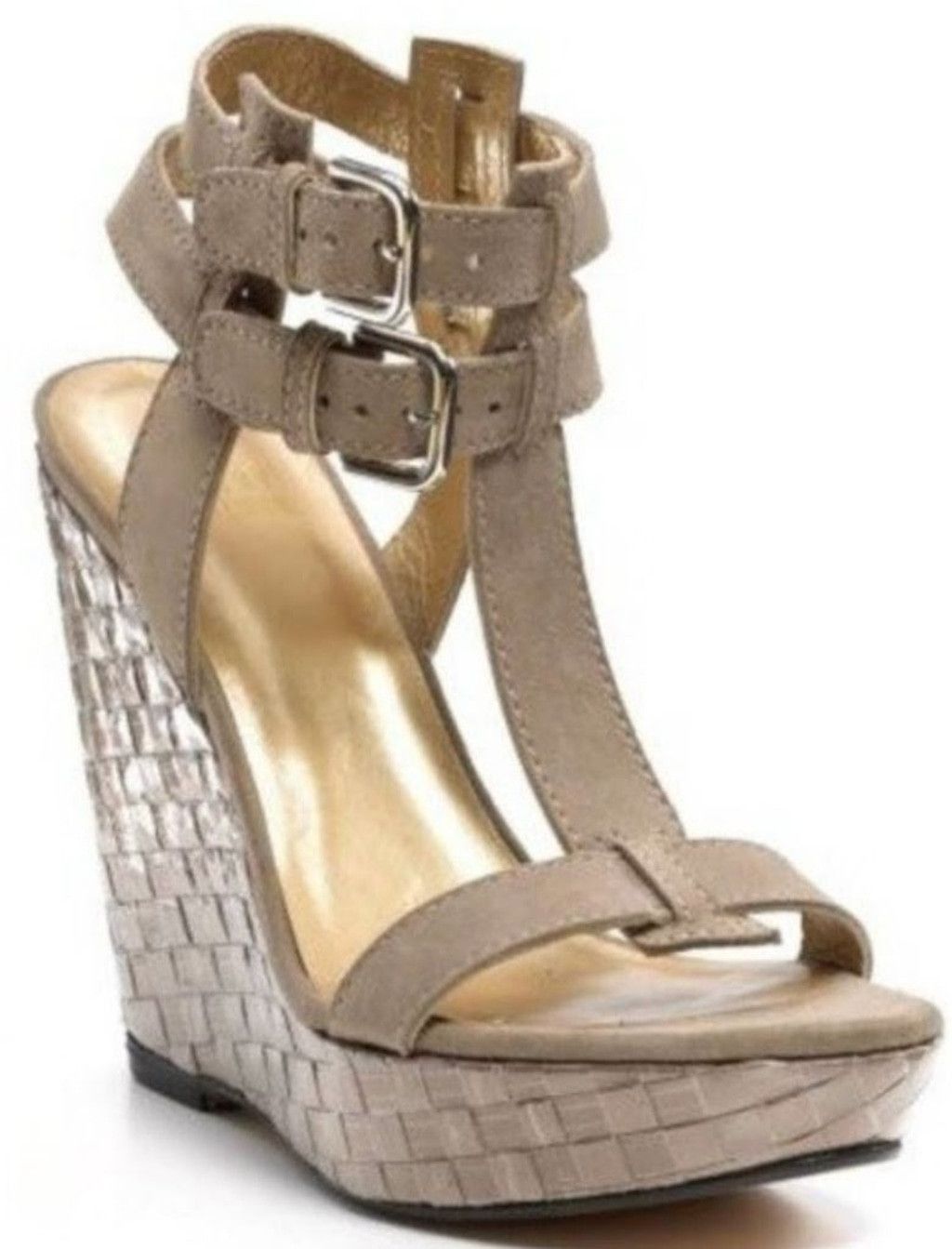 Stuart Weitzman Stuart Weitzman The Teaque "Stunning" Wedge Sandal Size 6.5 Size US 6.5 / IT 36.5 - 1 Thumbnail