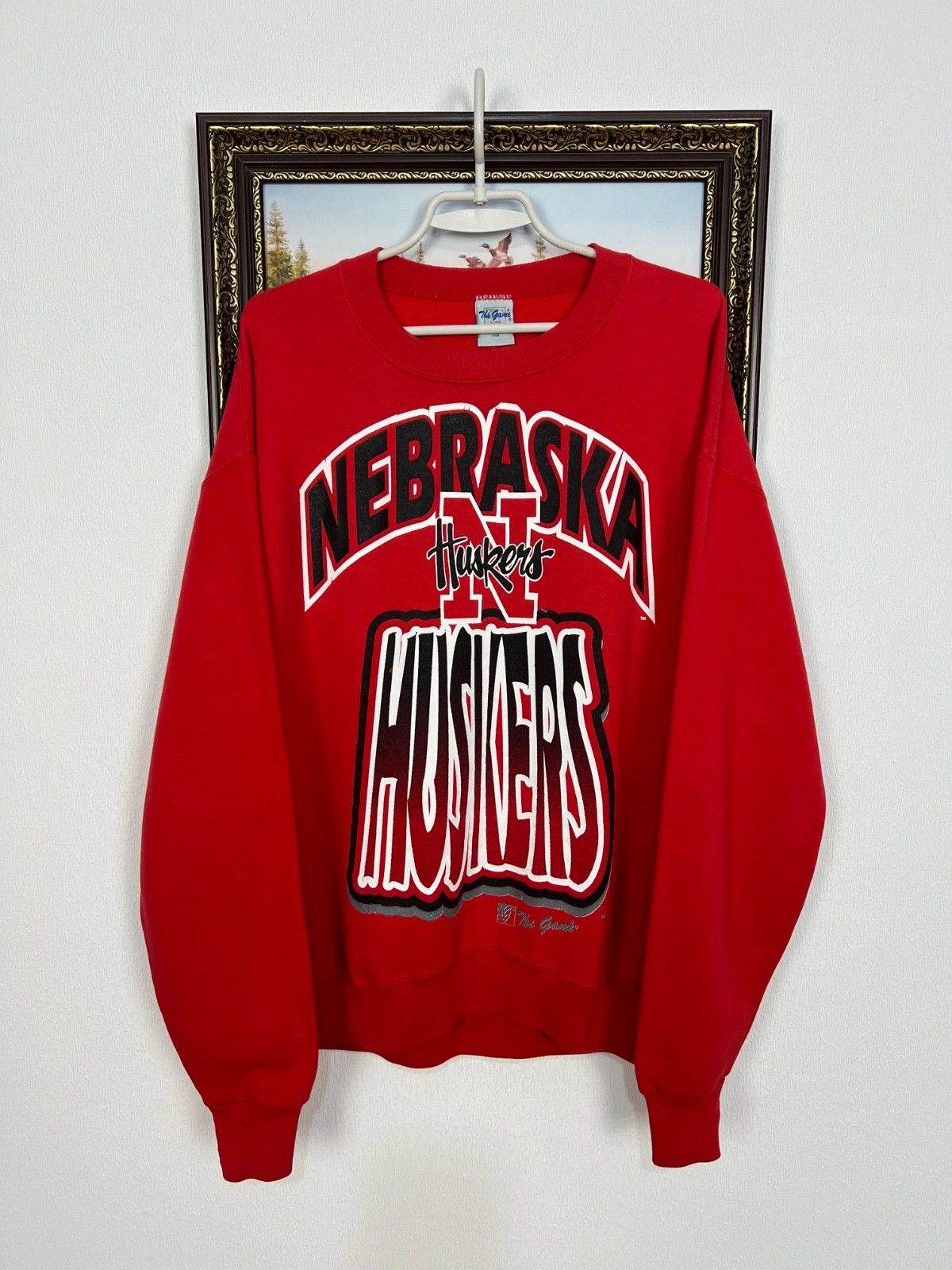 Vintage Vintage Nebraska Huskers Sweatshirt NCAA Jacket Crewneck Size US L / EU 52-54 / 3 - 1 Thumbnail