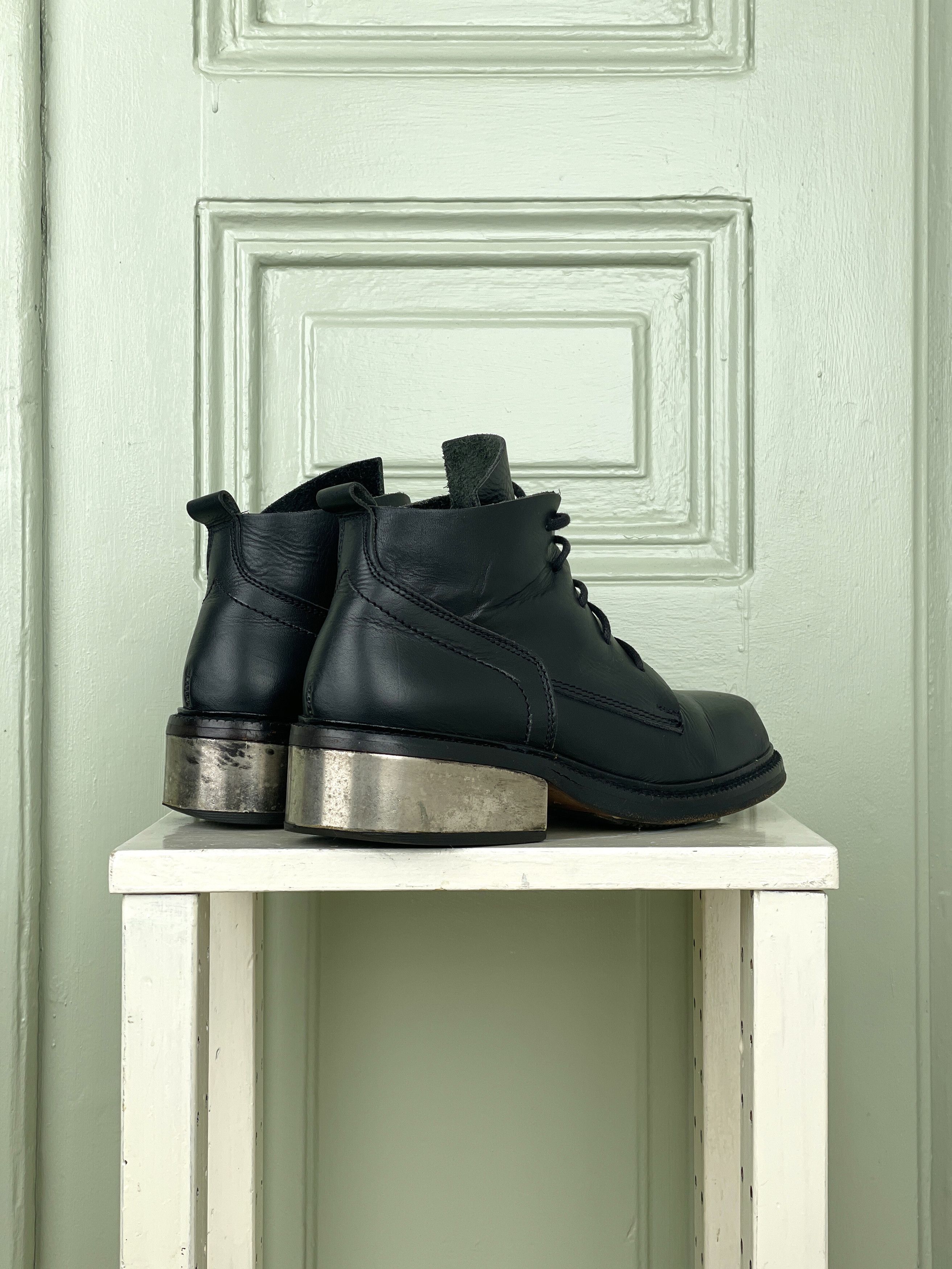 Dirk Bikkembergs Dirk Bikkembergs 90s Metal Heel Ankle Boots Grailed