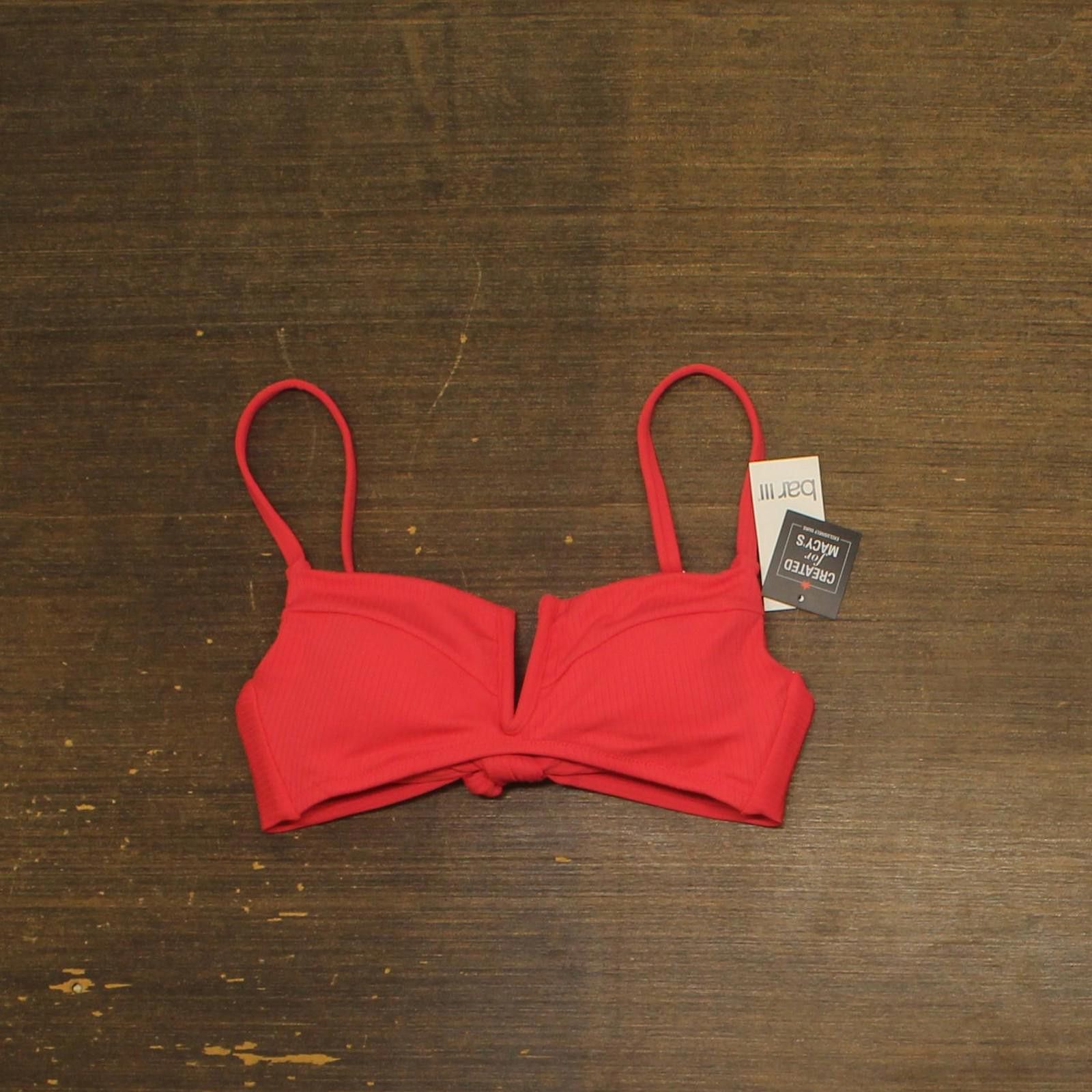 Bar III Nwt Bar Iii Bralette Bikini Swim Top Bright Rose Pink Xs Size ONE SIZE - 1 Thumbnail