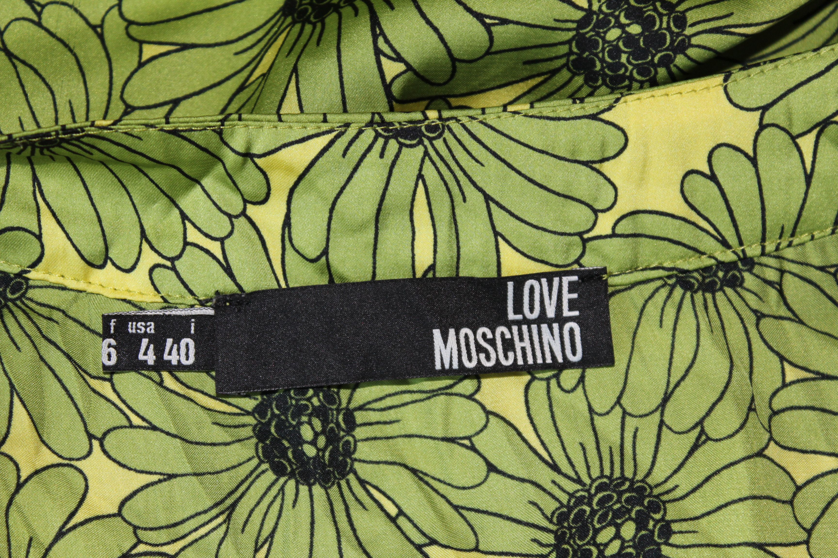 Love Moschino Love Moschino Flower Print Midi Dress Size M / US 6-8 / IT 42-44 - 6 Thumbnail