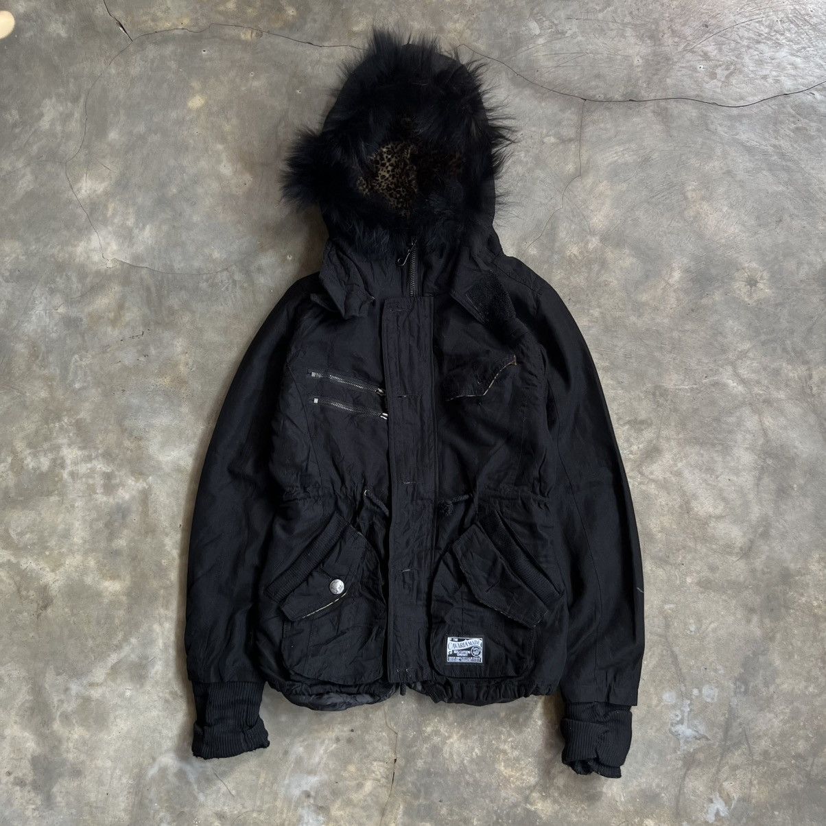 14th Addiction 2000s Cavari A 14th style Fur Hoodie Parka Jacket Size US M / EU 48-50 / 2 - 1 Thumbnail