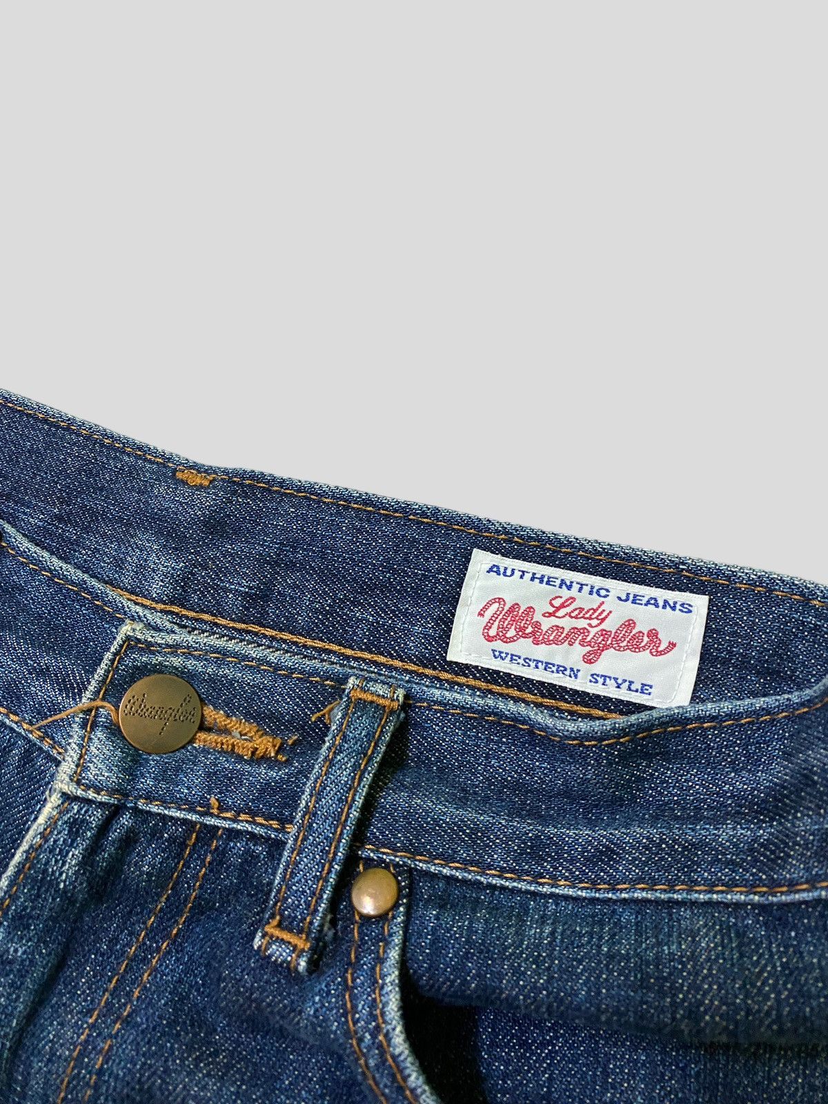 Japanese Brand × Vintage × Wrangler Flare Lady Wrangler Boot Cut Denim Size 26" / US 2 / IT 38 - 10 Thumbnail