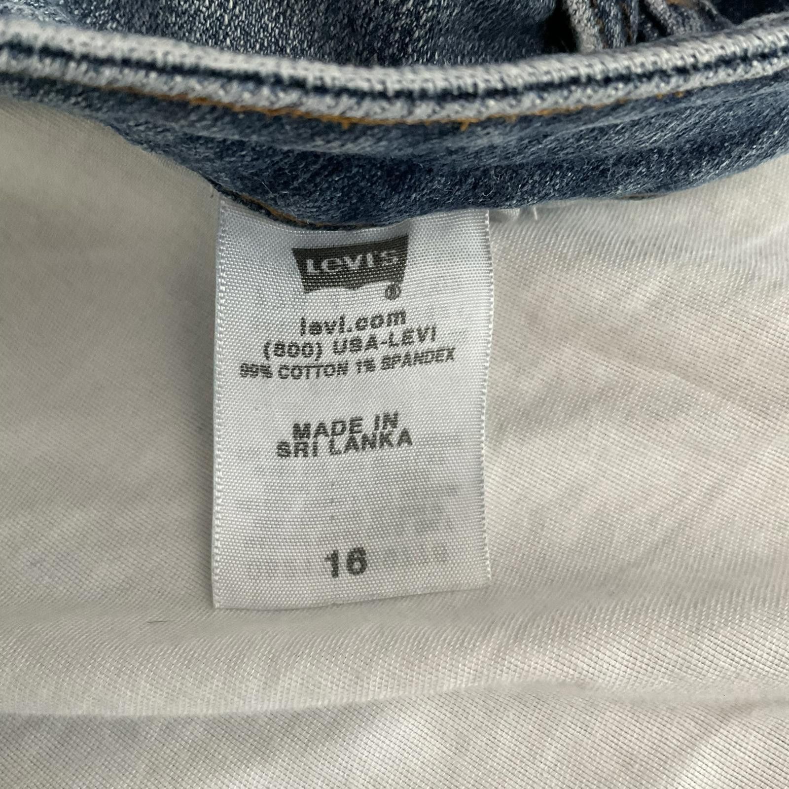 Levi's vtg levis y2k wide leg capri low rise jeans womens 16 Size 38" / US 16 / IT 52 - 4 Thumbnail