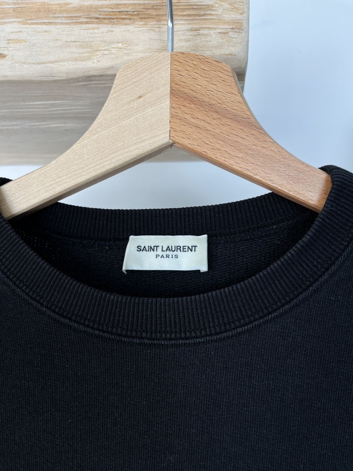 Saint Laurent Paris Saint Laurent Paris star Logo Sweatshirt slim luxury rare Size US S / EU 44-46 / 1 - 3 Thumbnail