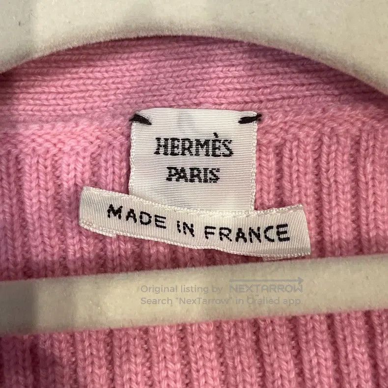 Hermes Hermes Long Cardigan, Cashmere, Pink Size XXS / US 00 / IT 34 - 3 Thumbnail