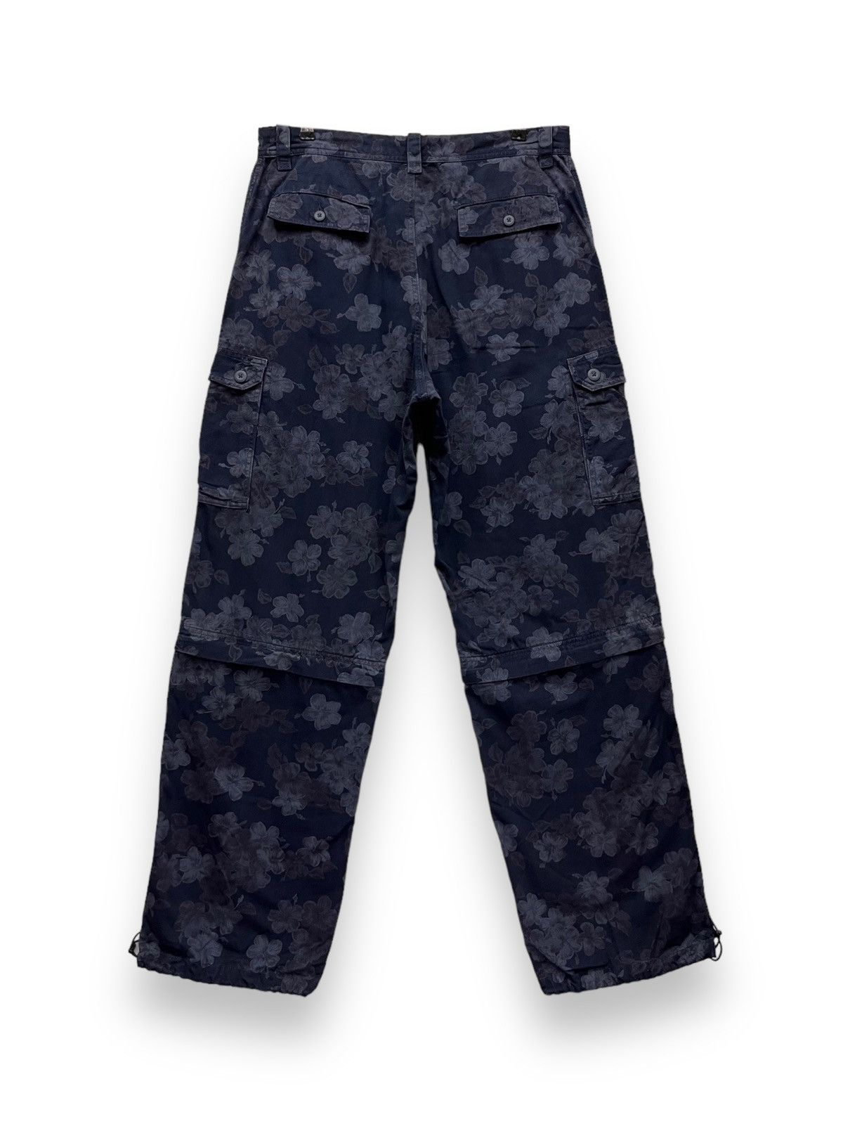 Comme des Garcons 🔥2-Way Baggy Cargo Full Print Floral Denim Tears Inspired Size US 33 - 5 Thumbnail