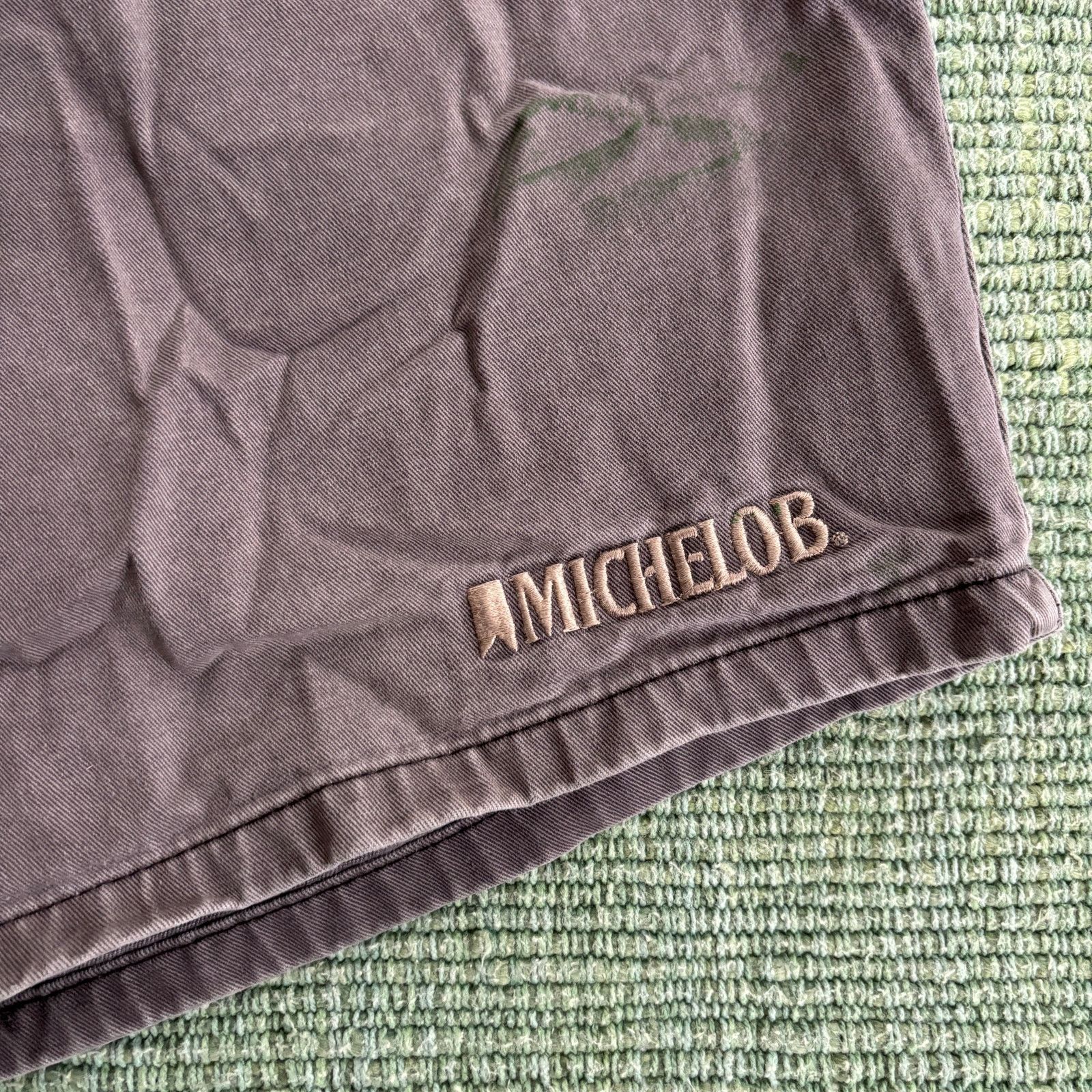 Vintage Vintage 90s Gray Cotton Michelob Summer Shorts 34" Size US 34 / EU 50 - 2 Thumbnail