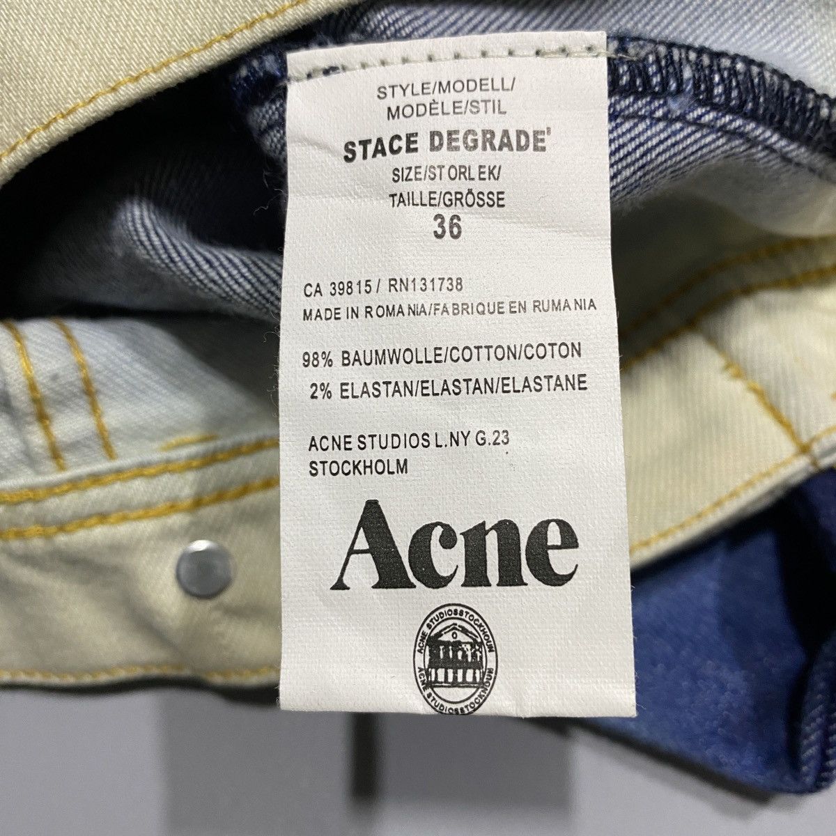 Acne Studios 2 tone Denim Jacket Size XS / US 0-2 / IT 36-38 - 12 Thumbnail