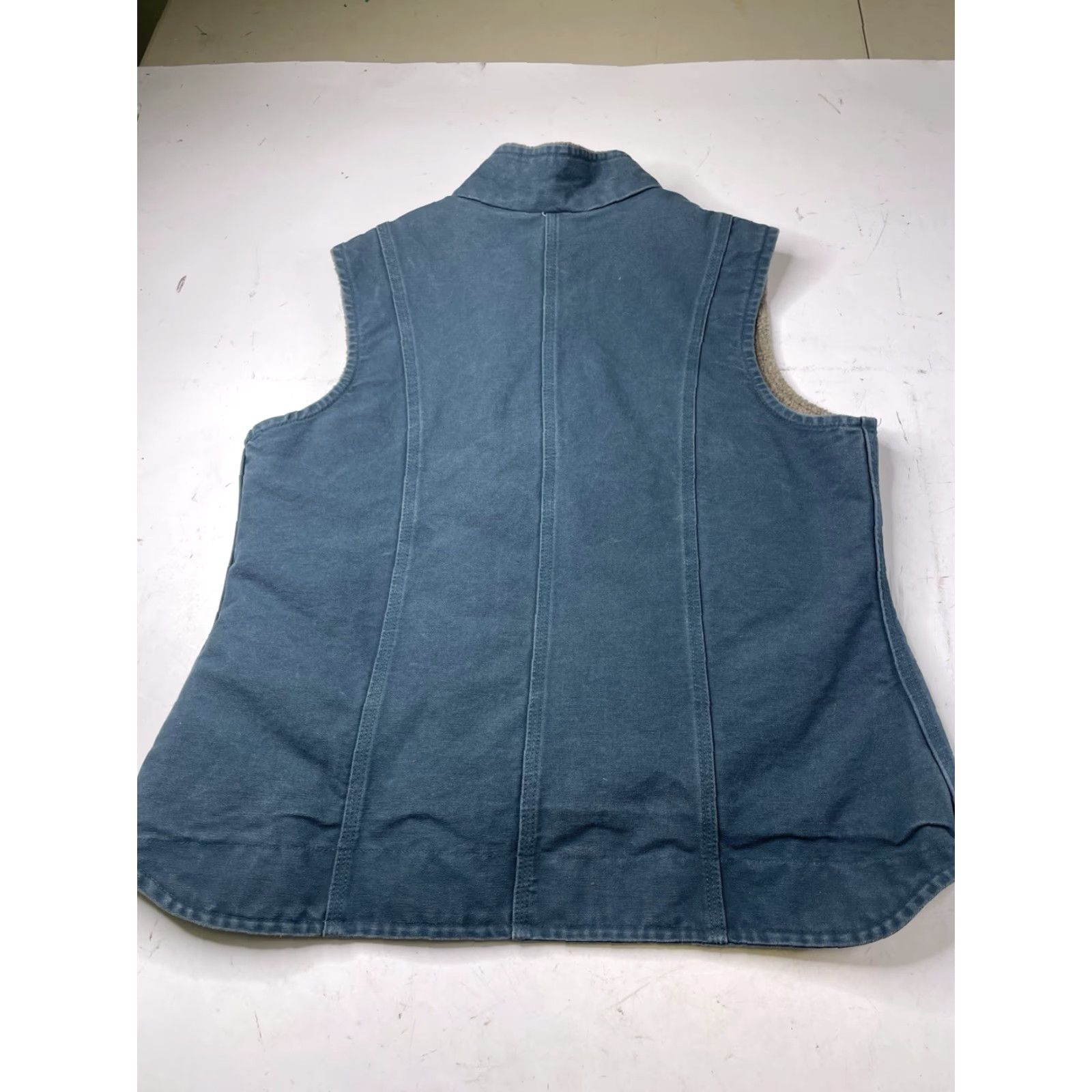 Carhartt Carhartt Vest Womens WV001 DTL Sherpa Lined Teal Blue Canvas Size XL Vintage Y2K Size XL / US 12-14 / IT 48-50 - 5 Thumbnail