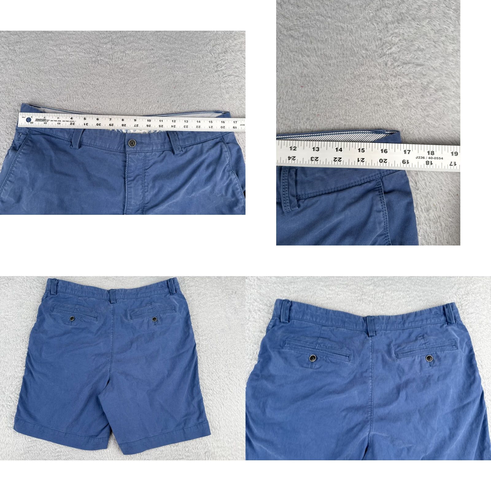 Tommy Bahama Tommy Bahama Shorts Men 34 Blue Chino Cotton Tencel Flat Front Vacation 32x9 Size US 34 / EU 50 - 9 Thumbnail