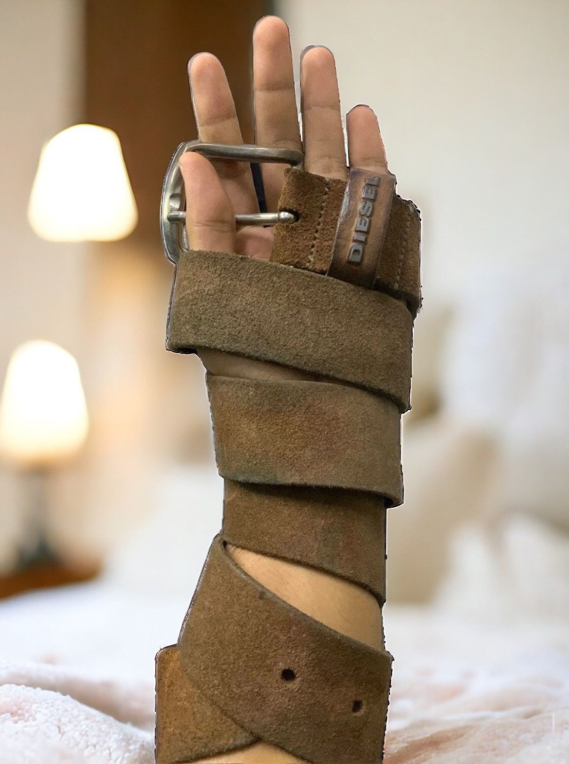 Diesel × If Six Was Nine Vintage Diesel Suede Brown Leather Belt Size ONE SIZE - 1 Thumbnail