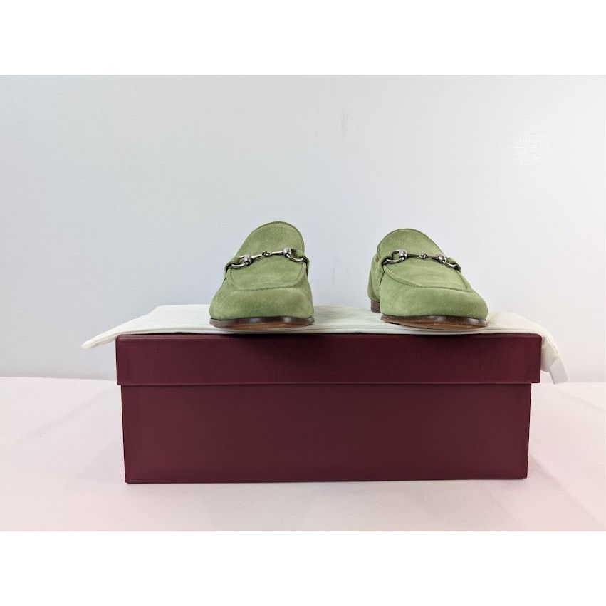 Gucci o1rshd1 Leather Jordaan Horsebit Loafer Boots in Green Size US 9 / EU 42 - 16 Thumbnail