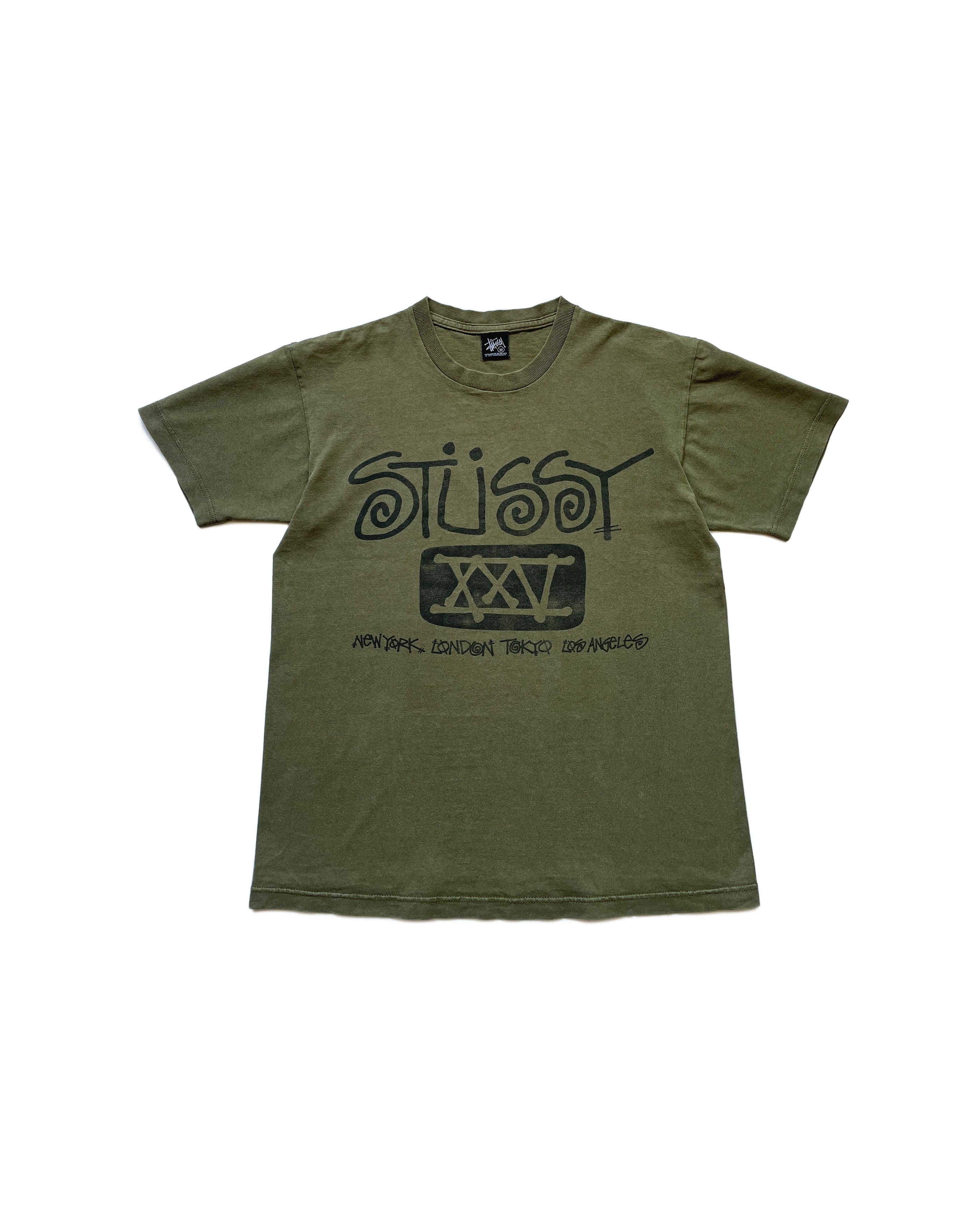 Streetwear × Stussy STUSSY FADED GRAPHIC ZIP HOOD-OLIVE | Grailed