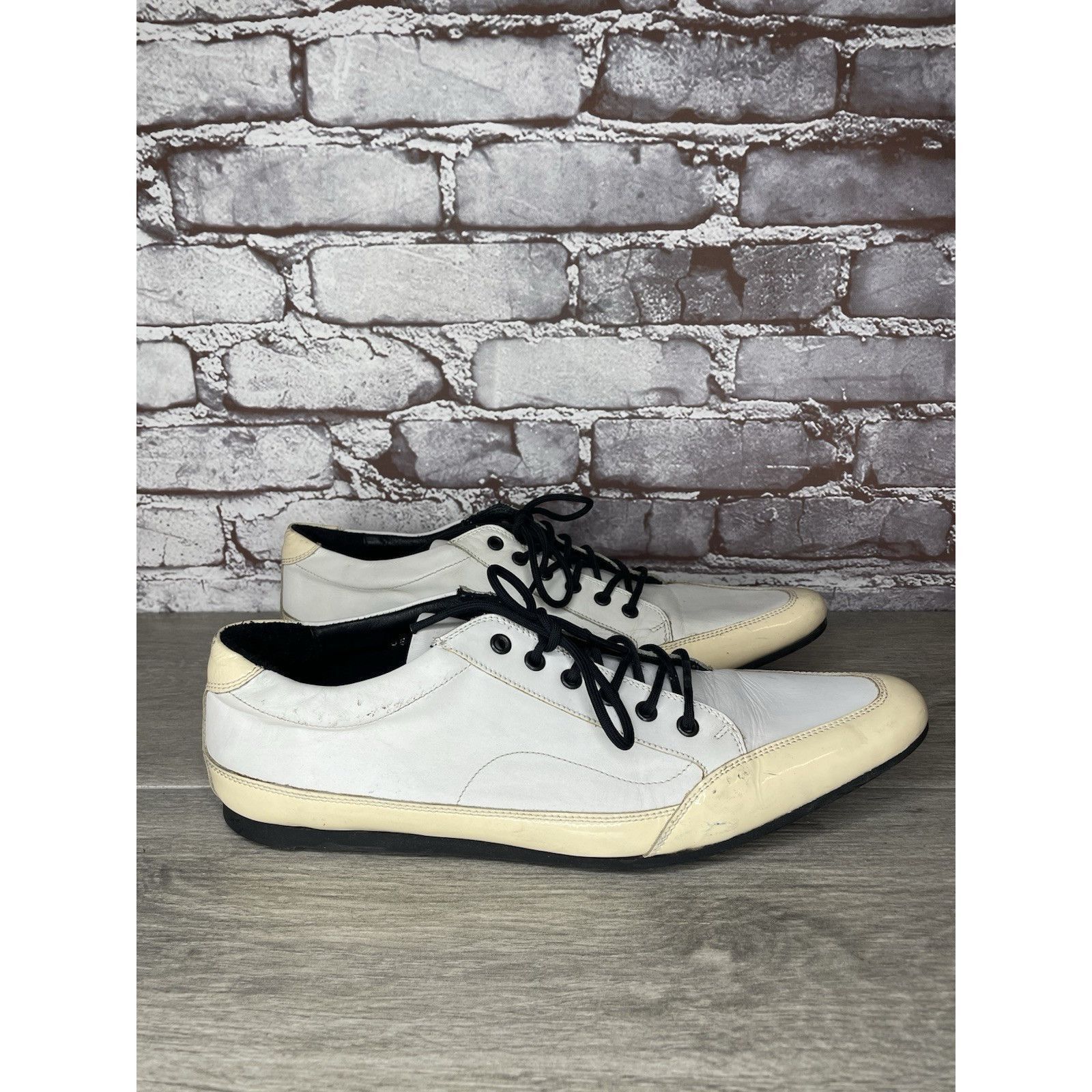 Vice Le Voice White Patent Leather Pointed Toe Oxfords Dress Shoe Size US 10.5 / EU 43-44 - 14 Thumbnail