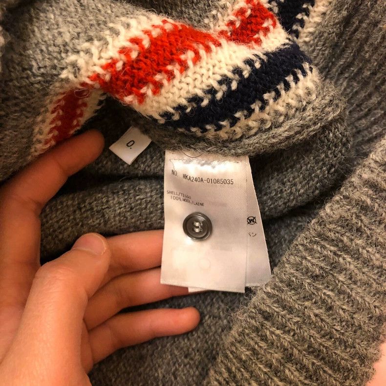 Thom Browne Thom Browne The horsehair sweater is grey Size US XS / EU 42 / 0 - 4 Thumbnail
