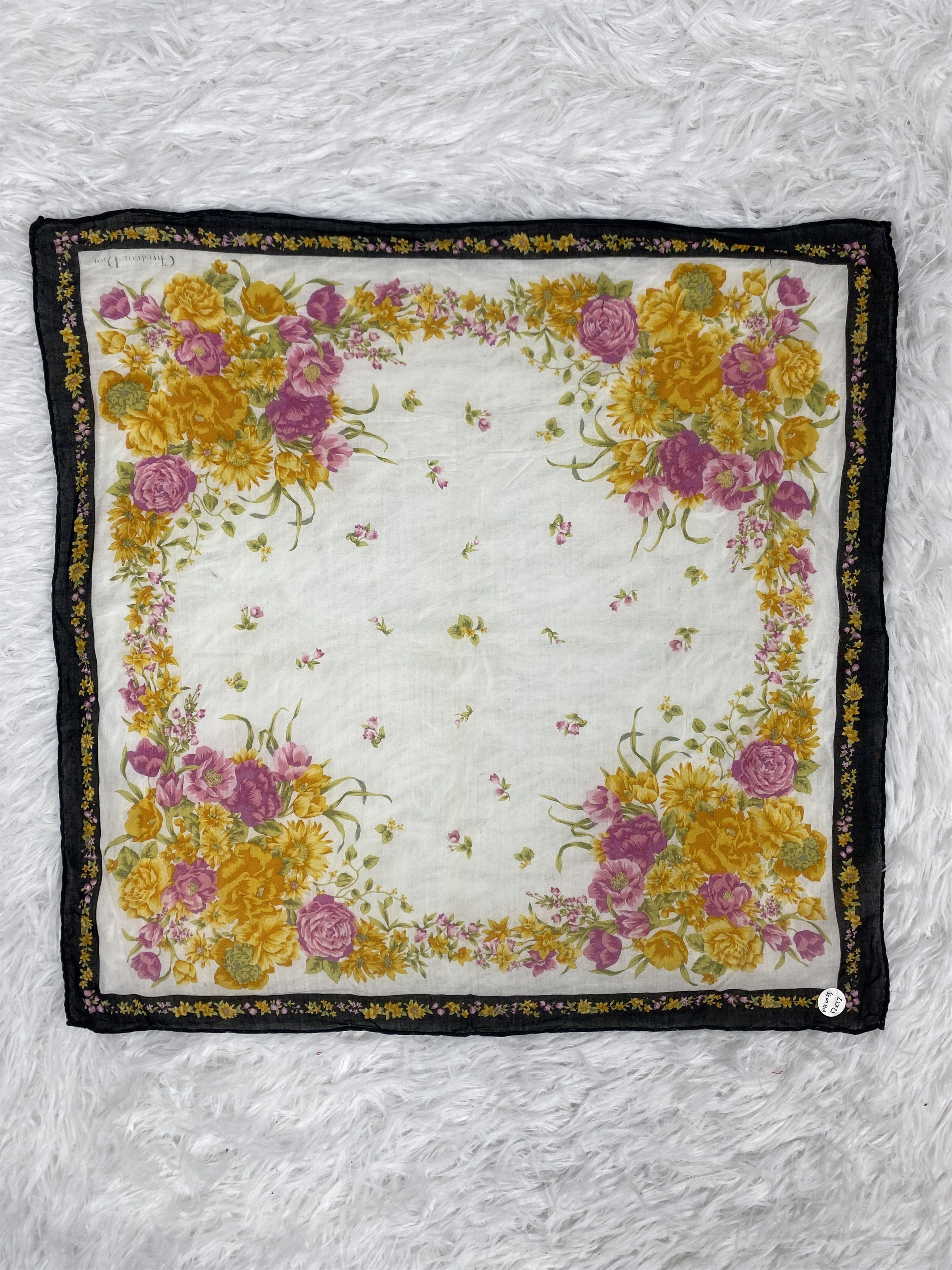 Vintage Vintage Christian Dior Handkerchief PH0035 Size ONE SIZE - 4 Thumbnail
