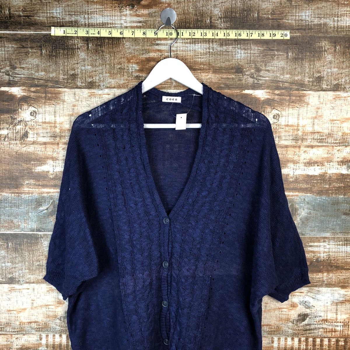Homespun Knitwear × Japanese Brand Coen Blue Knitwear #A1621 Size XL / US 12-14 / IT 48-50 - 2 Thumbnail