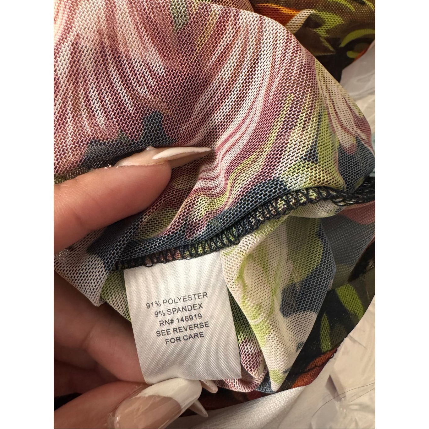 Other Rachel Roy Floral Mesh Sleeveless Wrap Top Size Small Size S / US 4 / IT 40 - 4 Thumbnail