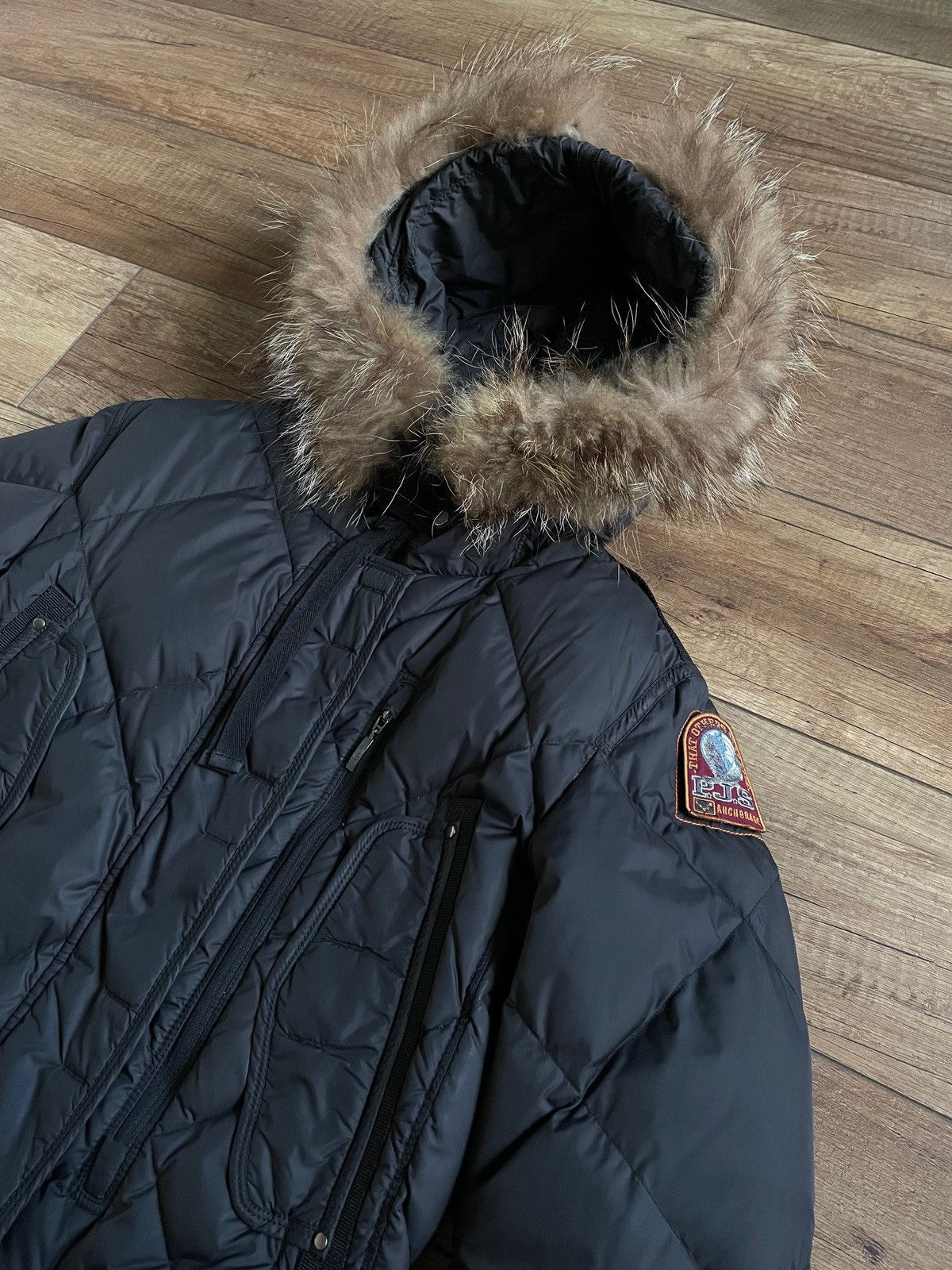 Parajumpers Parajumpers Womens Quilted Down Fur Hooded Parka Jacket Size S / US 4 / IT 40 - 4 Thumbnail