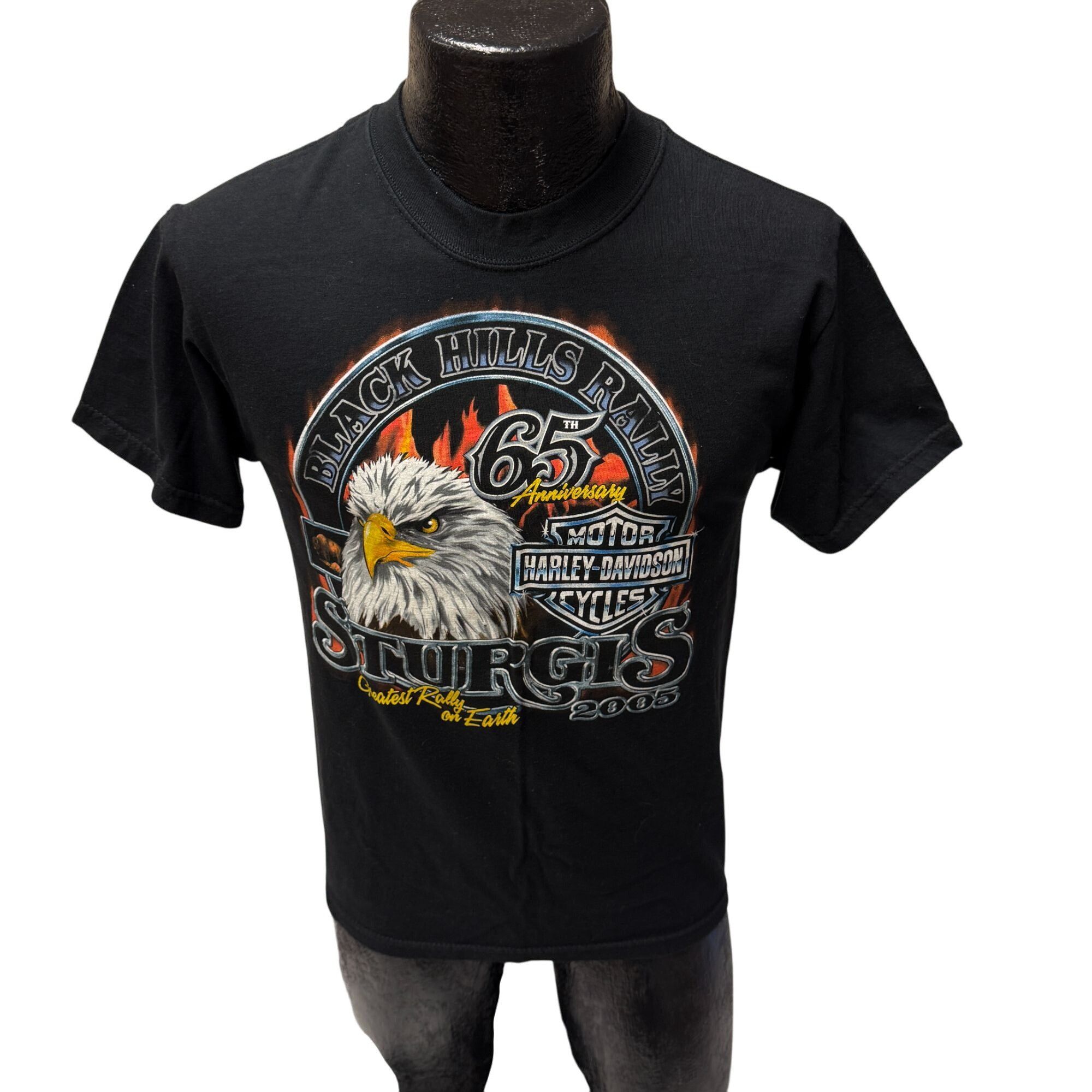 Harley Davidson NOS 2005 Black Hills Rally 65th Anniversary Biker STRUGIS T Size US S / EU 44-46 / 1 - 11 Thumbnail