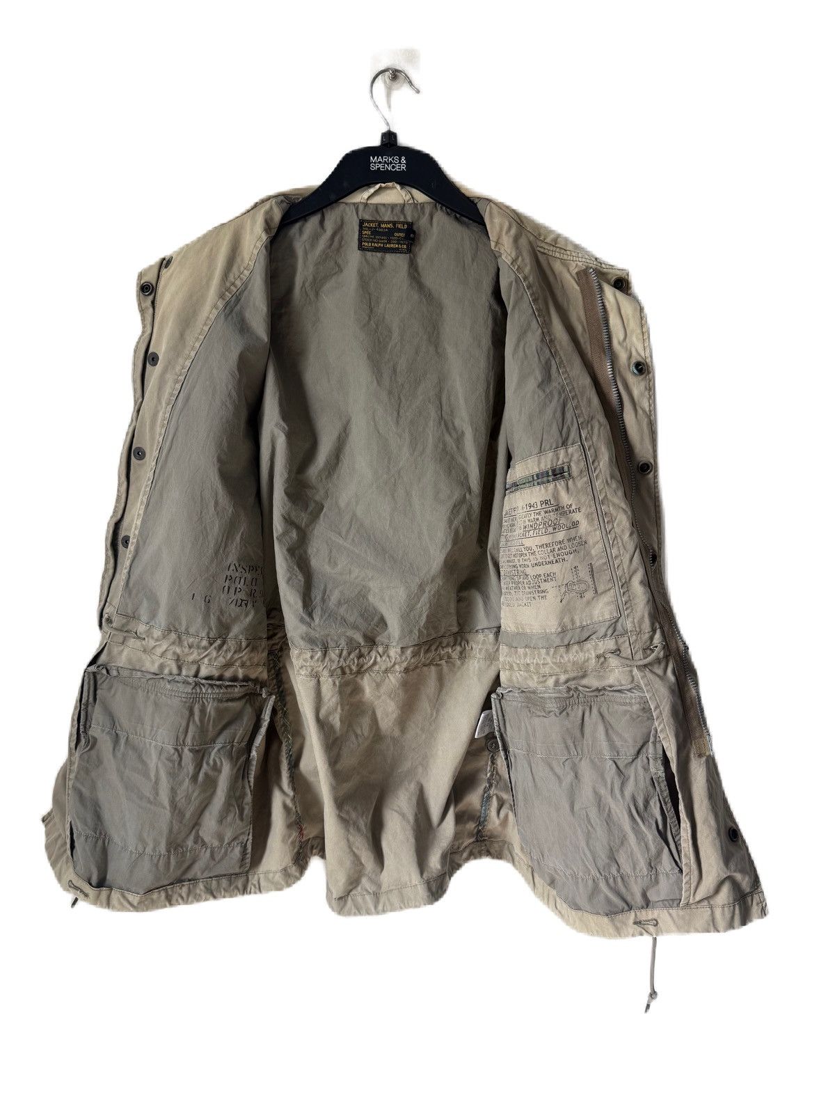 RRL Ralph Lauren POLO RALPH LAUREN FIELD JACKET DISTRESS M1943 DISTRESS STYLE Size US L / EU 52-54 / 3 - 7 Thumbnail