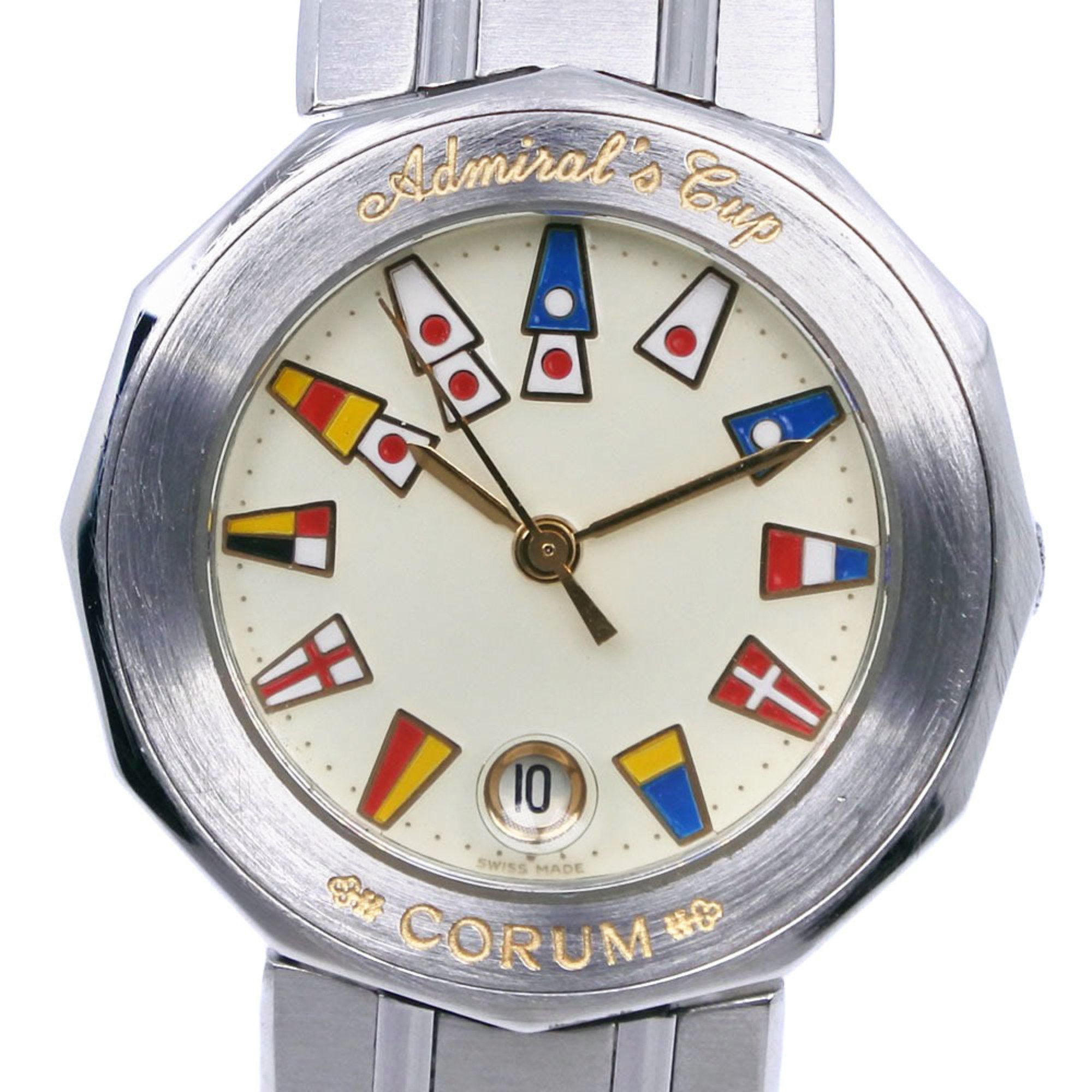 Corum Corum Admiral's Cup Watch 39.610.20V50B Stainless Steel Quartz Analog Display Ivory Dial Admirals Ladies Size ONE SIZE - 1 Thumbnail