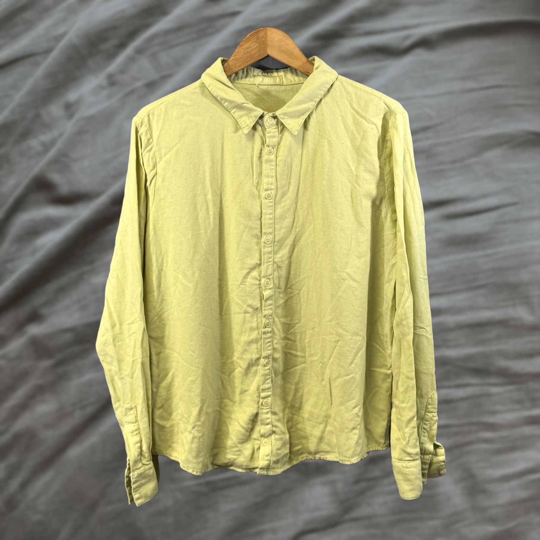 Vintage CP Shades Shirt Womens Large Light Green Button Front Long Sleeve Made in USA Size L / US 10 / IT 46 - 1 Thumbnail