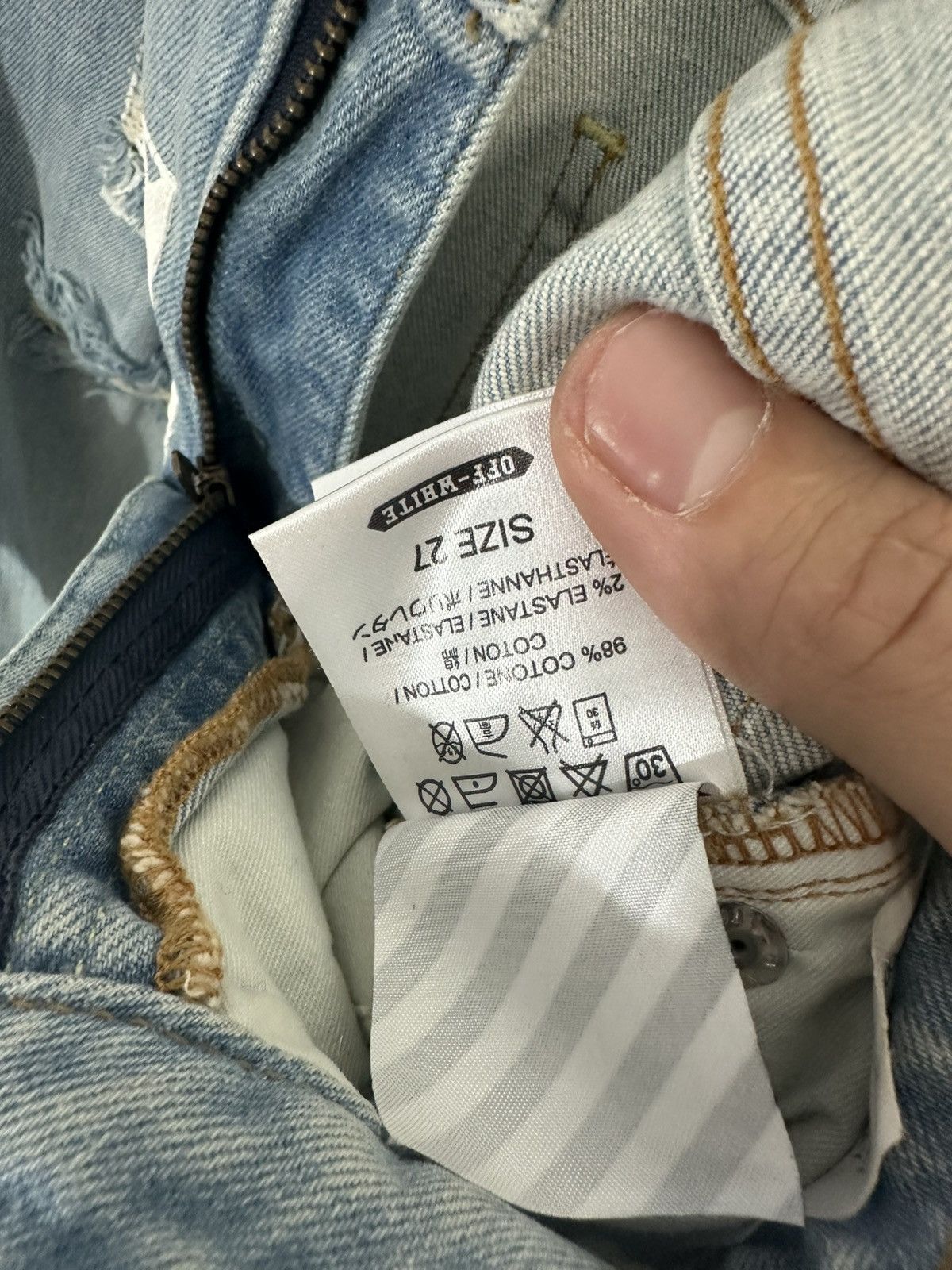 Off-White Off White denim Size US 27 - 11 Thumbnail