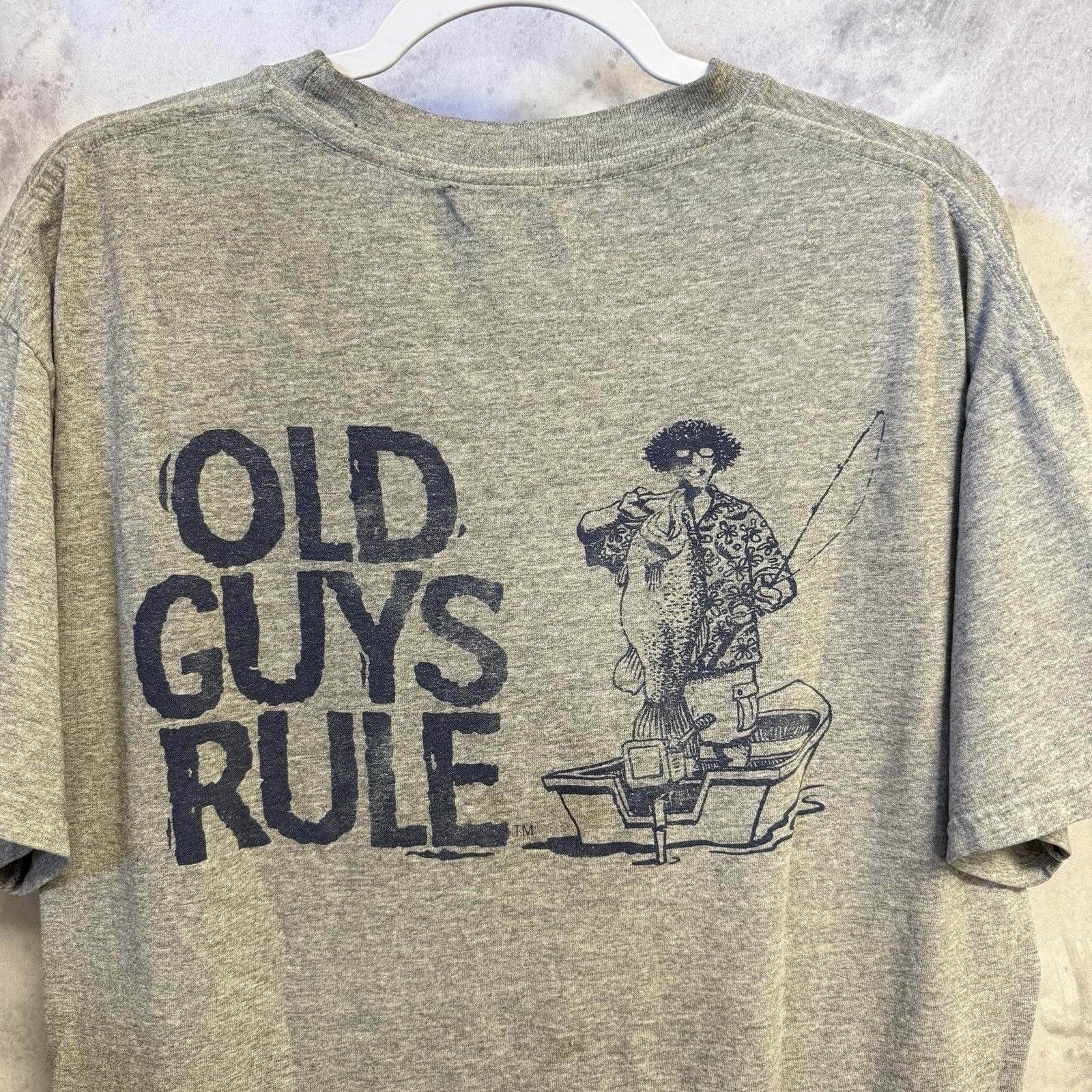 Vintage Vintage Old Guys Rule T Shirt Mens Large 22.5x25.5 Gray Y2K Size US L / EU 52-54 / 3 - 1 Thumbnail