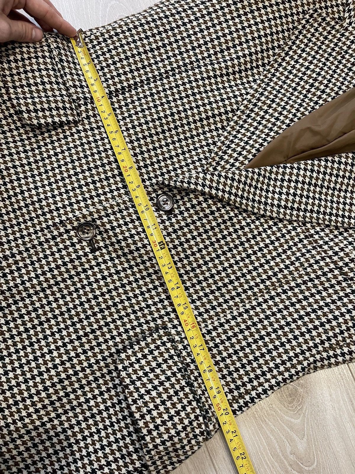 Burton Vintage rare burton Houndstooth blazer wool jacket 40R Size 40R - 13 Thumbnail