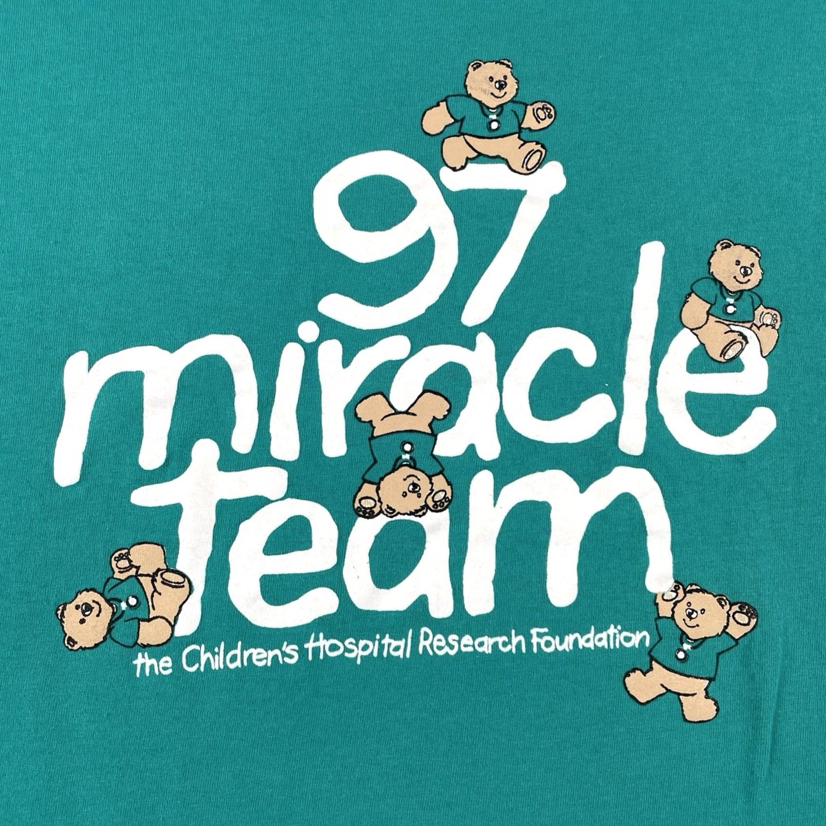 Hanes VINTAGE Hanes 90s Tee Shirt Adult Large Blue Making A Miracle Happen Winnipeg Rotary Club Mens Size US L / EU 52-54 / 3 - 3 Thumbnail