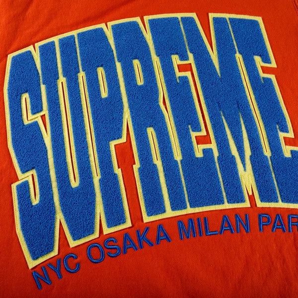 Supreme Supreme Cities Arc Crewneck Burnt Orange Size US M / EU 48-50 / 2 - 3 Thumbnail