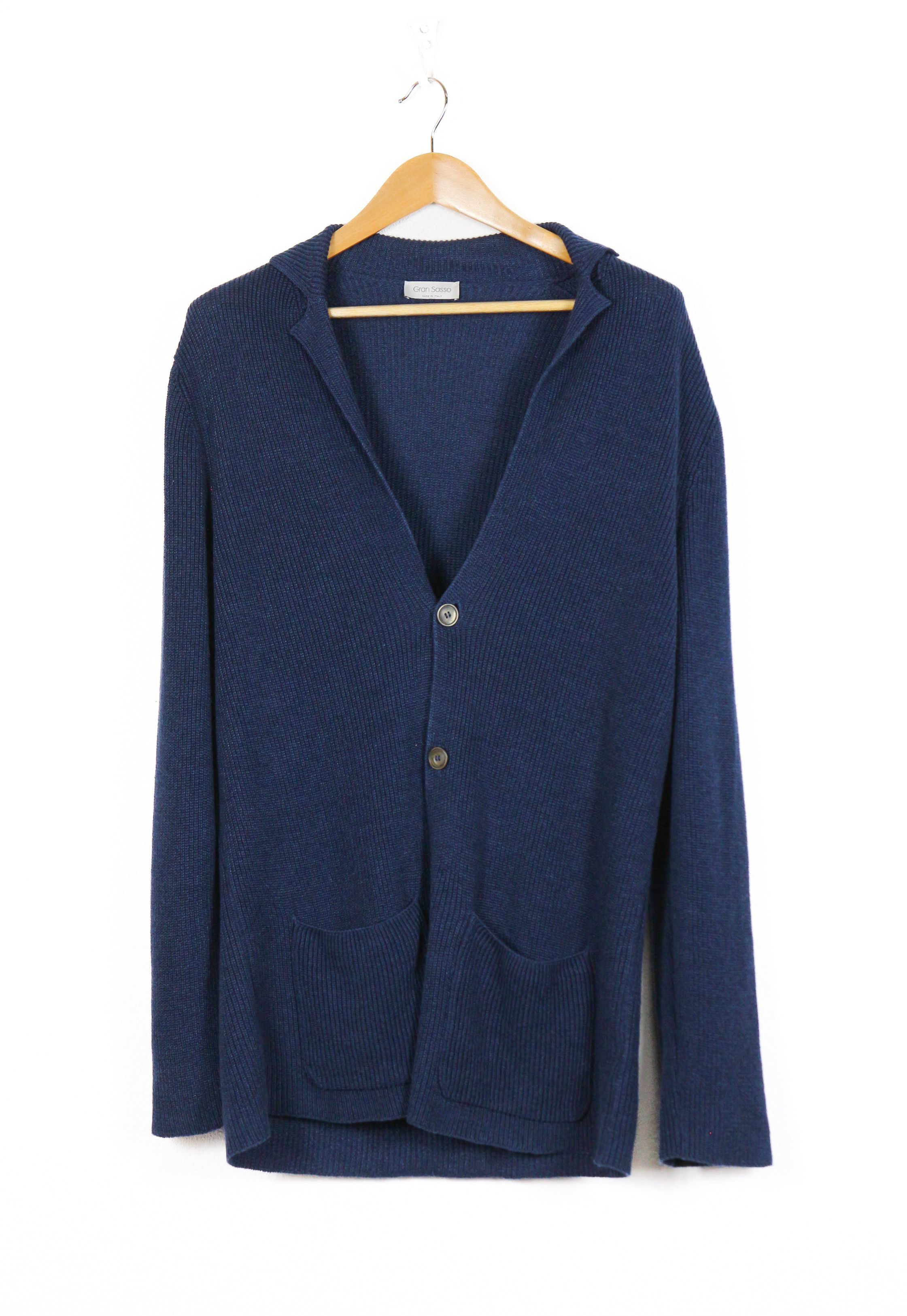 Gran Sasso Linen Cotton Knit Cardigan Sweater