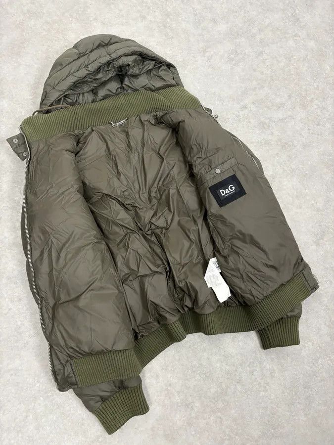 Dolce & Gabbana AW2003 Dolce & Gabbana Green Hooded Puffer Bomber Jacket Size US M / EU 48-50 / 2 - 7 Thumbnail