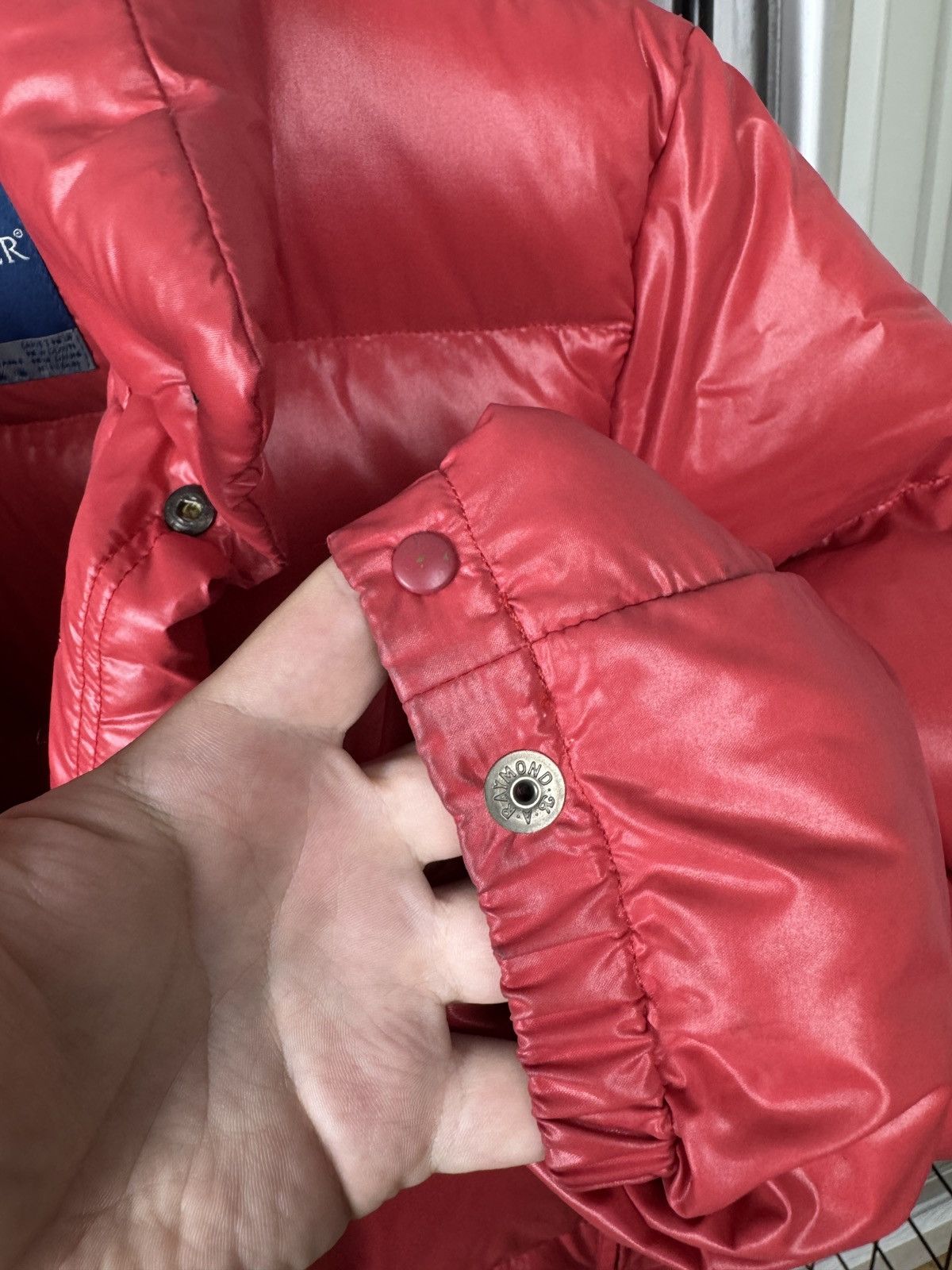 Moncler VTG Moncler Grenoble Red Puffer Down Jacket Rare 90s Snap Size US M / EU 48-50 / 2 - 20 Thumbnail