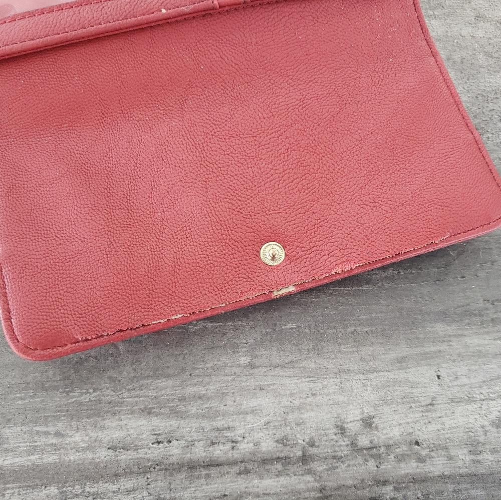 Guess Red Faux Leather Guess Detailed Wallet Size ONE SIZE - 4 Thumbnail