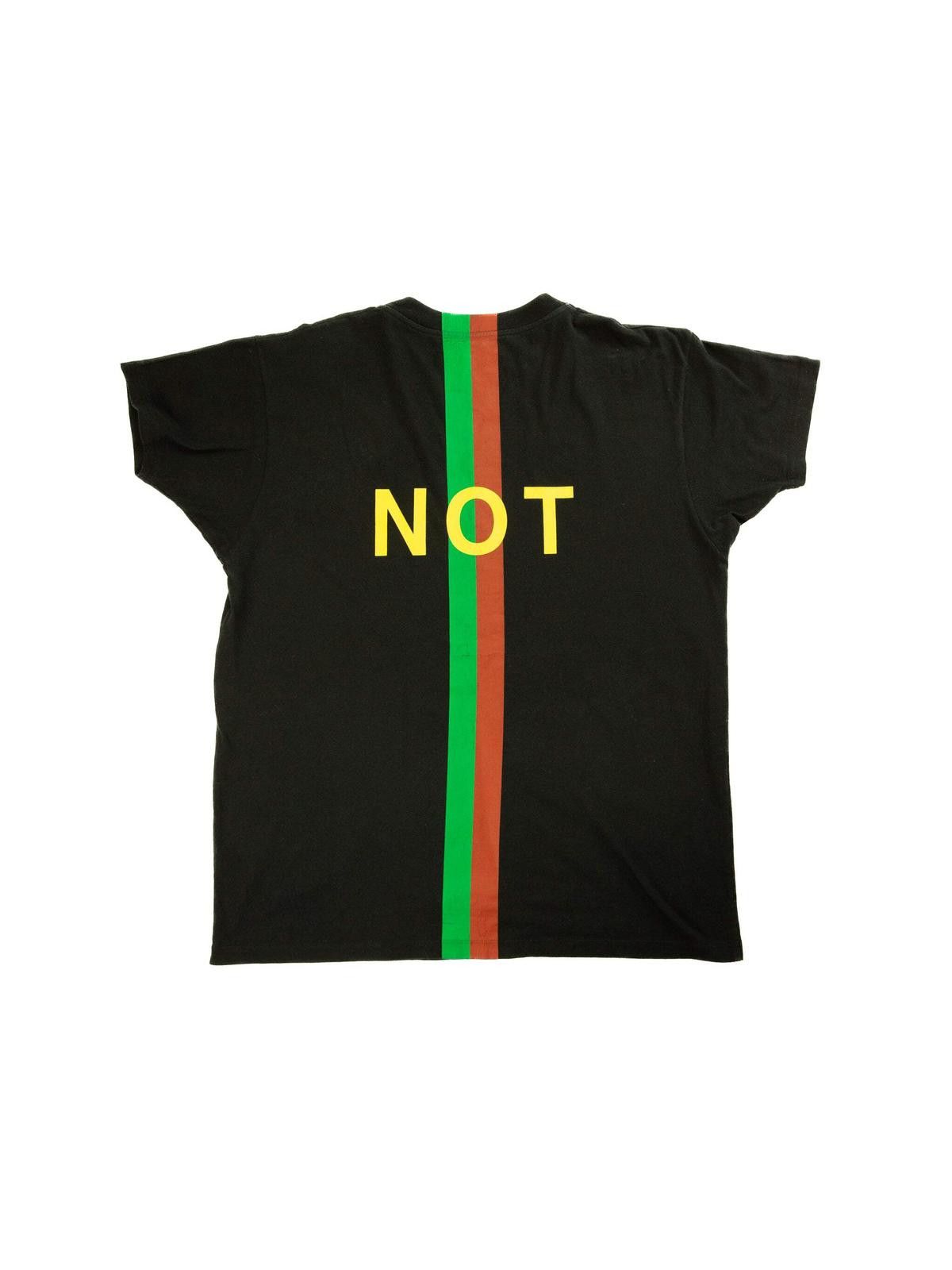 Gucci Gucci Mens Fake Not Black T Shirt X-Small Black Size US XS / EU 42 / 0 - 2 Thumbnail