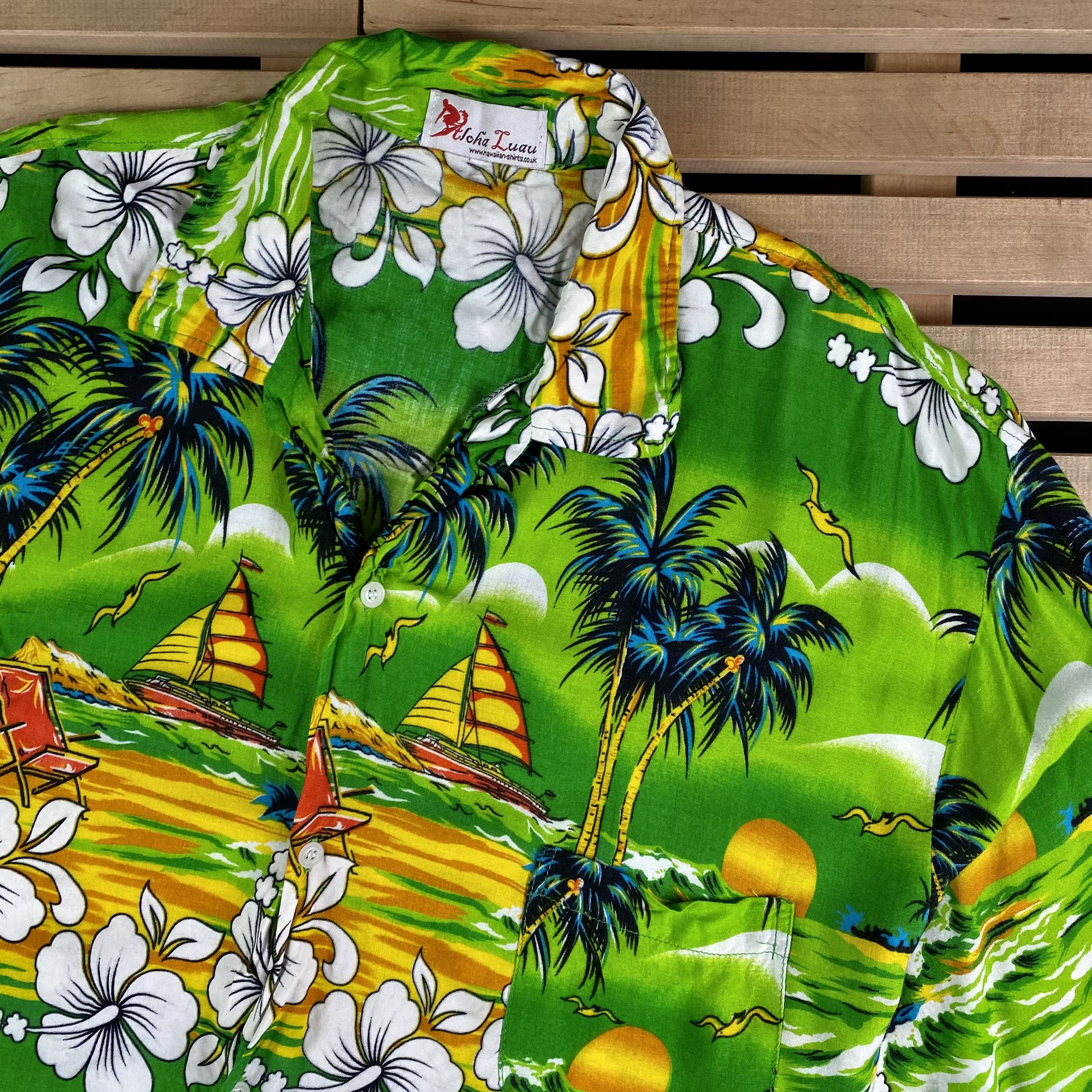 Vintage Mens Hawaiian Shirt Aloha Vintage Size XL Size US XL / EU 56 / 4 - 2 Thumbnail