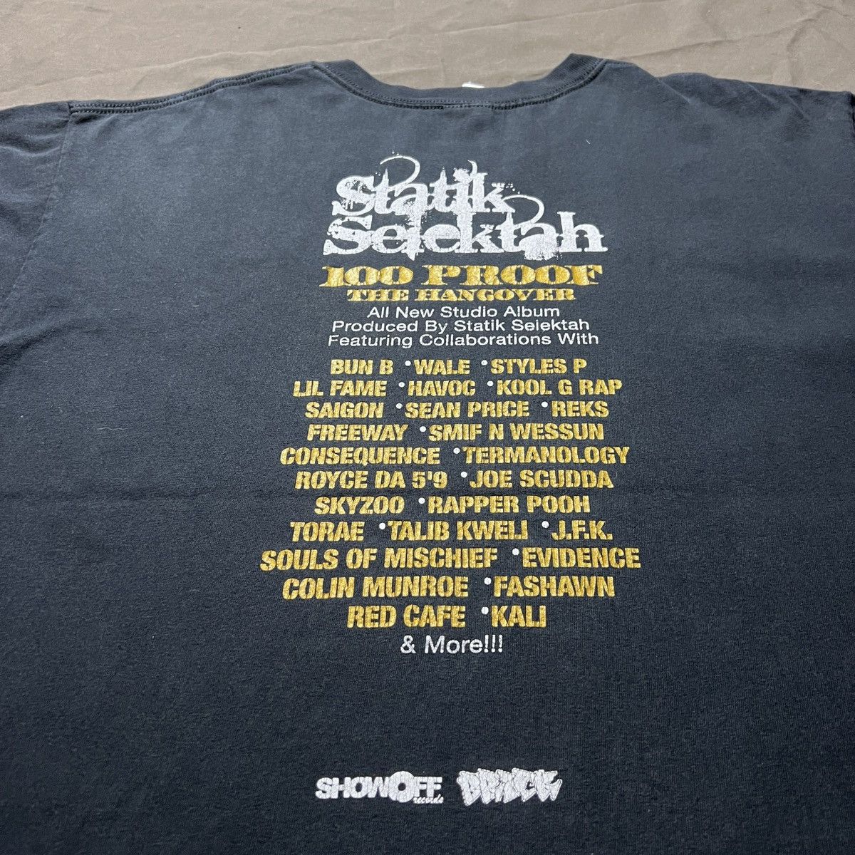 Rap Tees Very Rare Vintage Y2K Statik Selektah DJ Tee XL Faded hiphop Size US XL / EU 56 / 4 - 5 Thumbnail