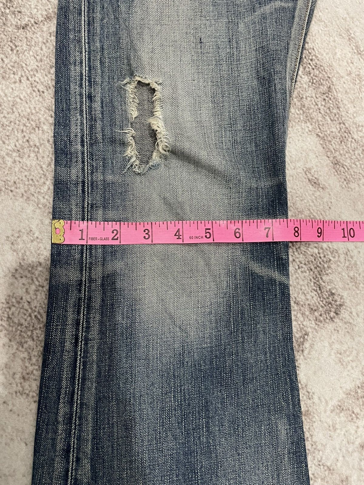 20471120 × Edwin × If Six Was Nine Vintage Thrashed Edwin 503 Flare Denim Pants Size US 31 - 11 Thumbnail