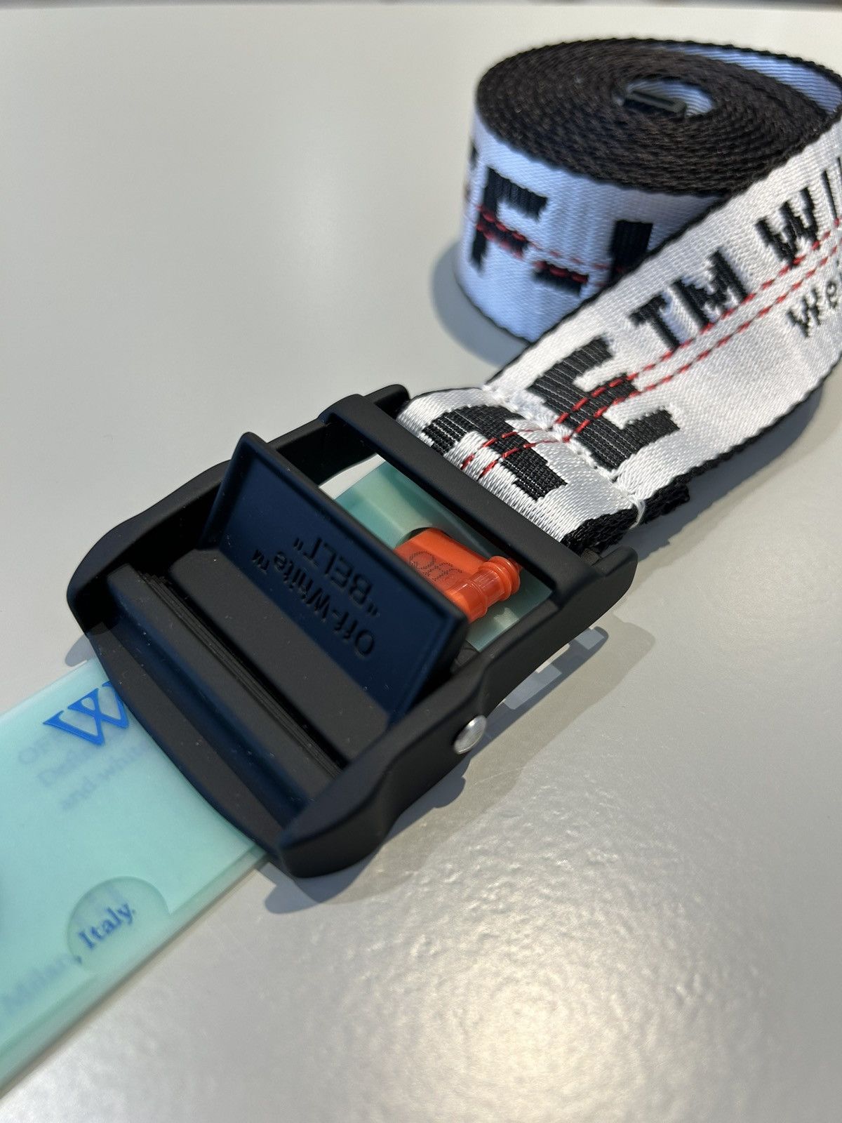 Off-White Off-White Industrial Belt White Black Size ONE SIZE - 2 Thumbnail