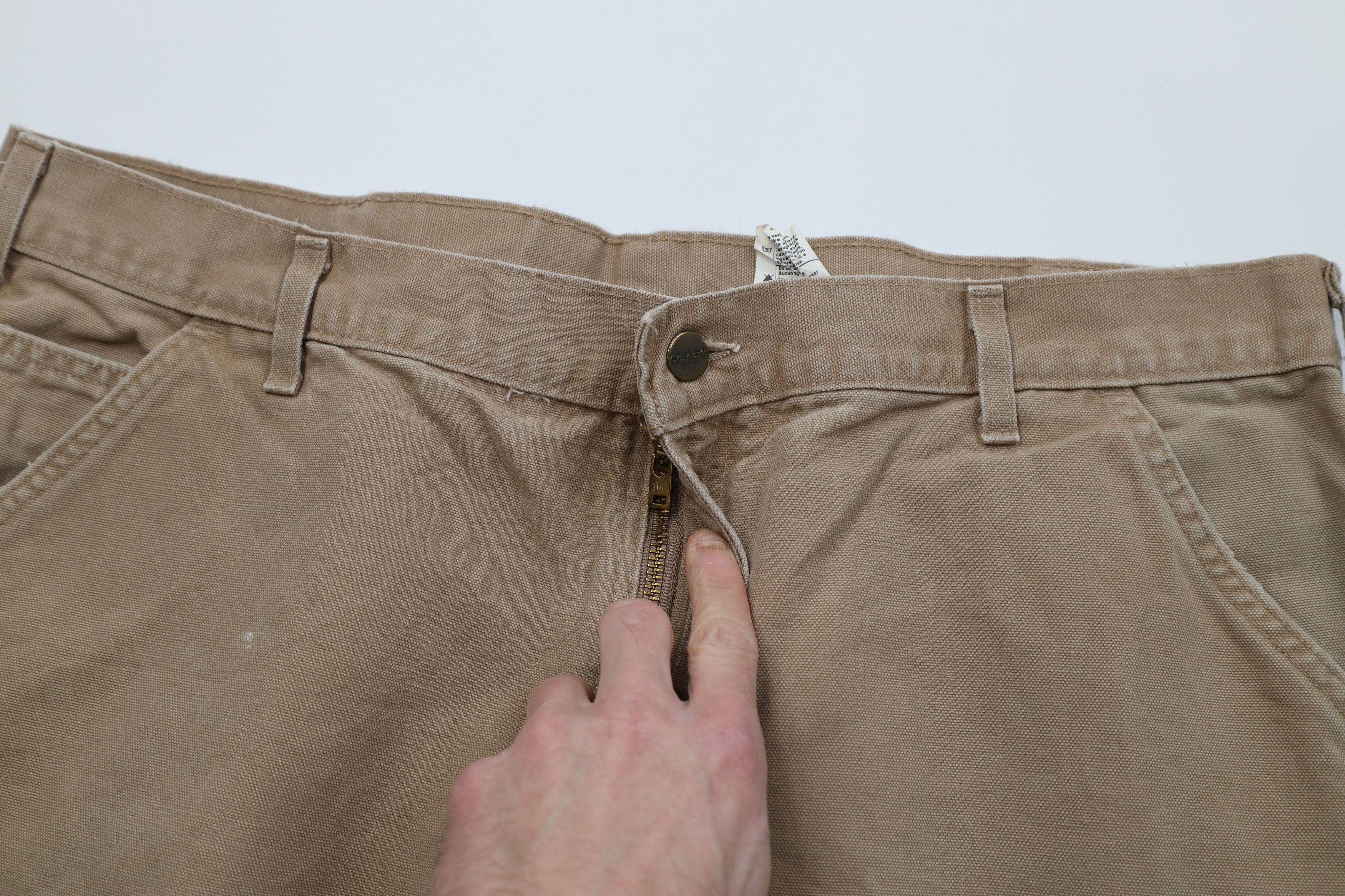 Carhartt Vintage Y2K 2004 Carhartt Canvas Wide Leg Dungaree Pants USA Size US 40 / EU 56 - 9 Thumbnail