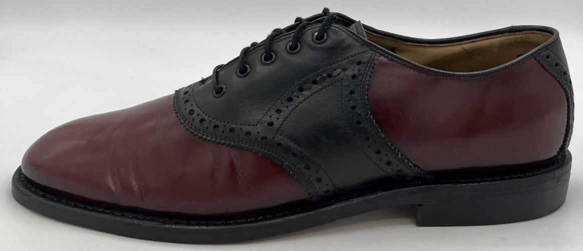 Johnston & Murphy Johnston & Murphy Aristocraft Two-Tone Oxblood Black 10B Size US 10 / EU 43 - 5 Thumbnail