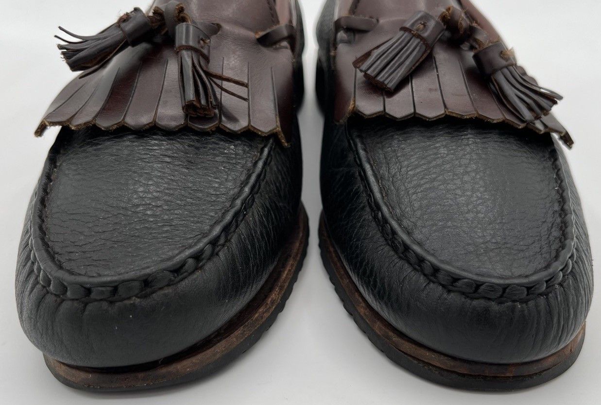 Allen Edmonds Allen Edmonds Nashua Loafers 10.5 Tassel Black Brown Leather Size US 10.5 / EU 43-44 - 2 Thumbnail