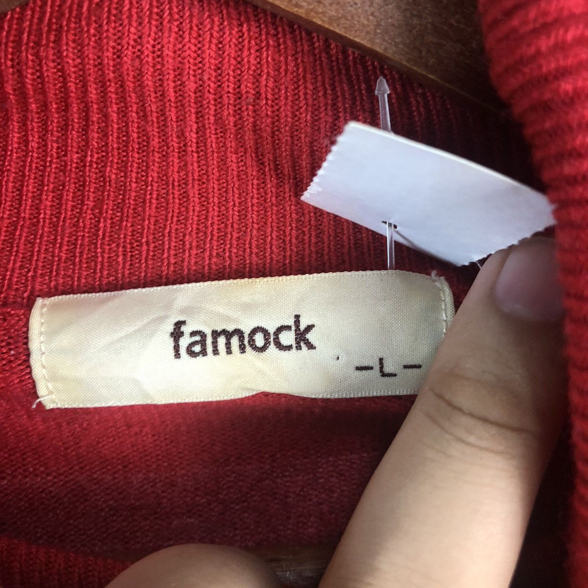Solid and Striped DL Fam Lock Red Stripe Turtle Neck Knitwear #C676 Size US L / EU 52-54 / 3 - 9 Thumbnail