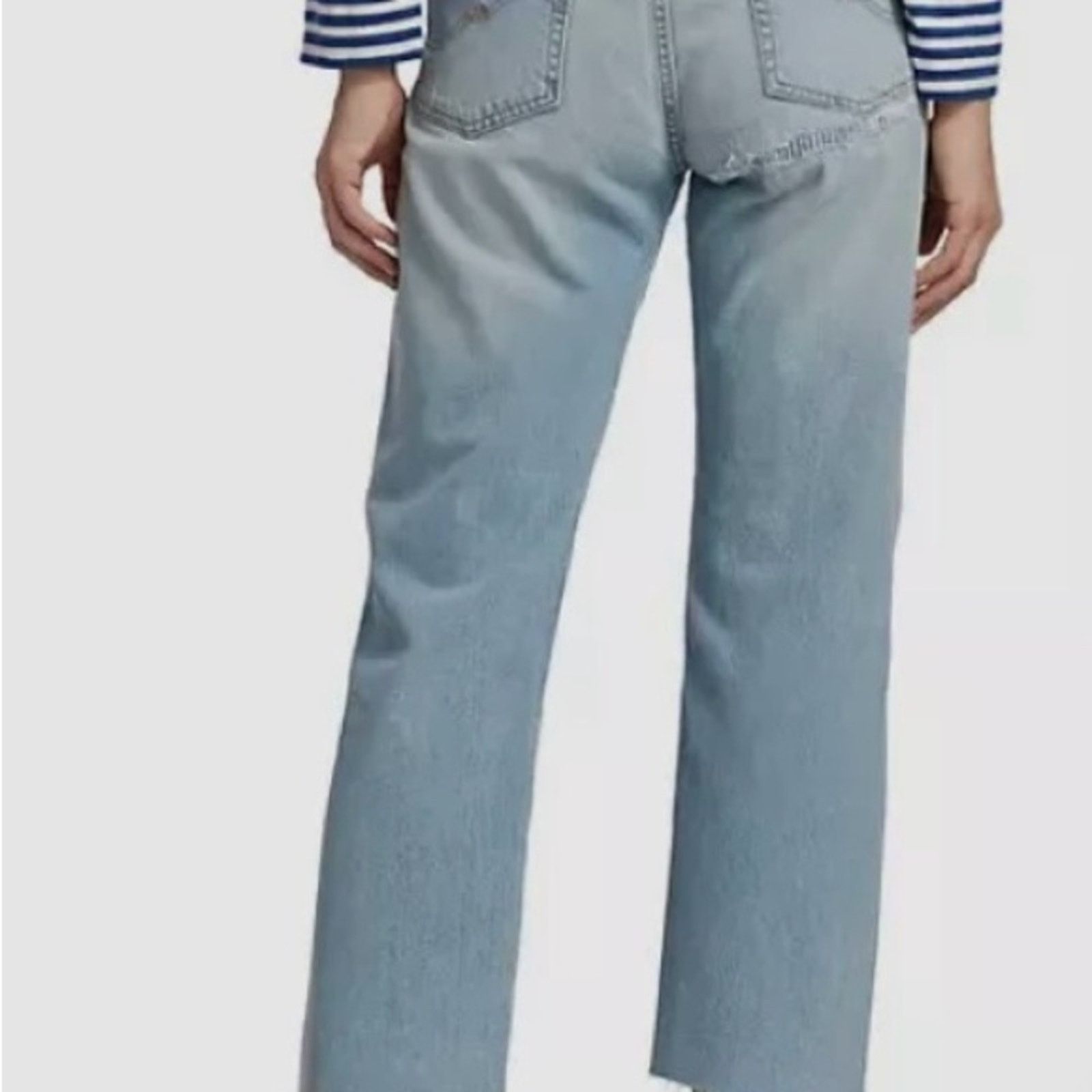 Other Deniminst Montauk NY Distressed Boyfriend Jean size 26 NWOT Size 26" / US 2 / IT 38 - 3 Thumbnail